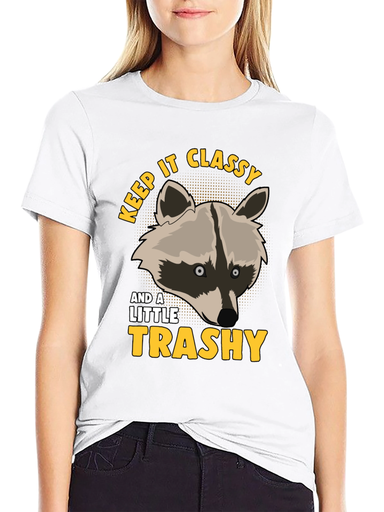Keep It Classy & A Little Trashy Raccoon T-Shirt