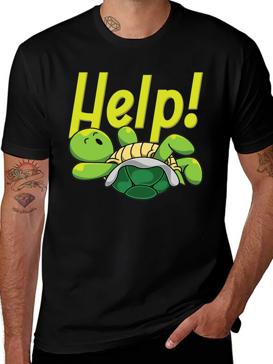 Funny Turtle Help T-Shirt