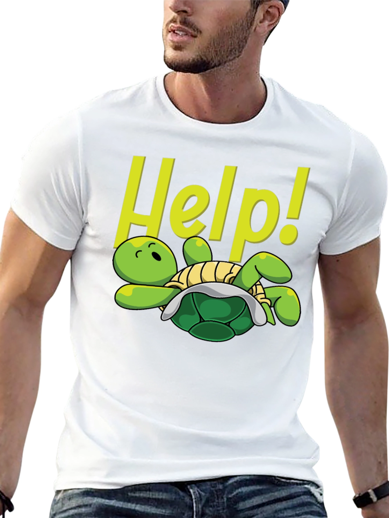 Funny Turtle Help T-Shirt