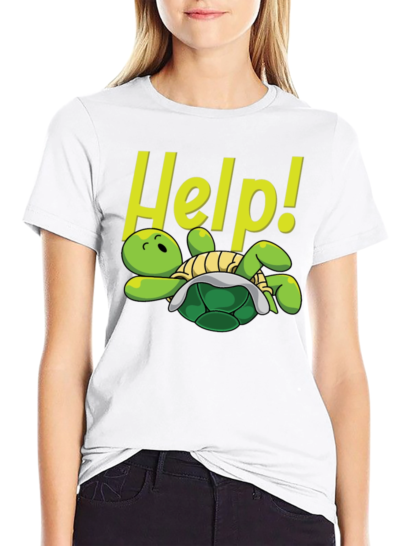 Funny Turtle Help T-Shirt