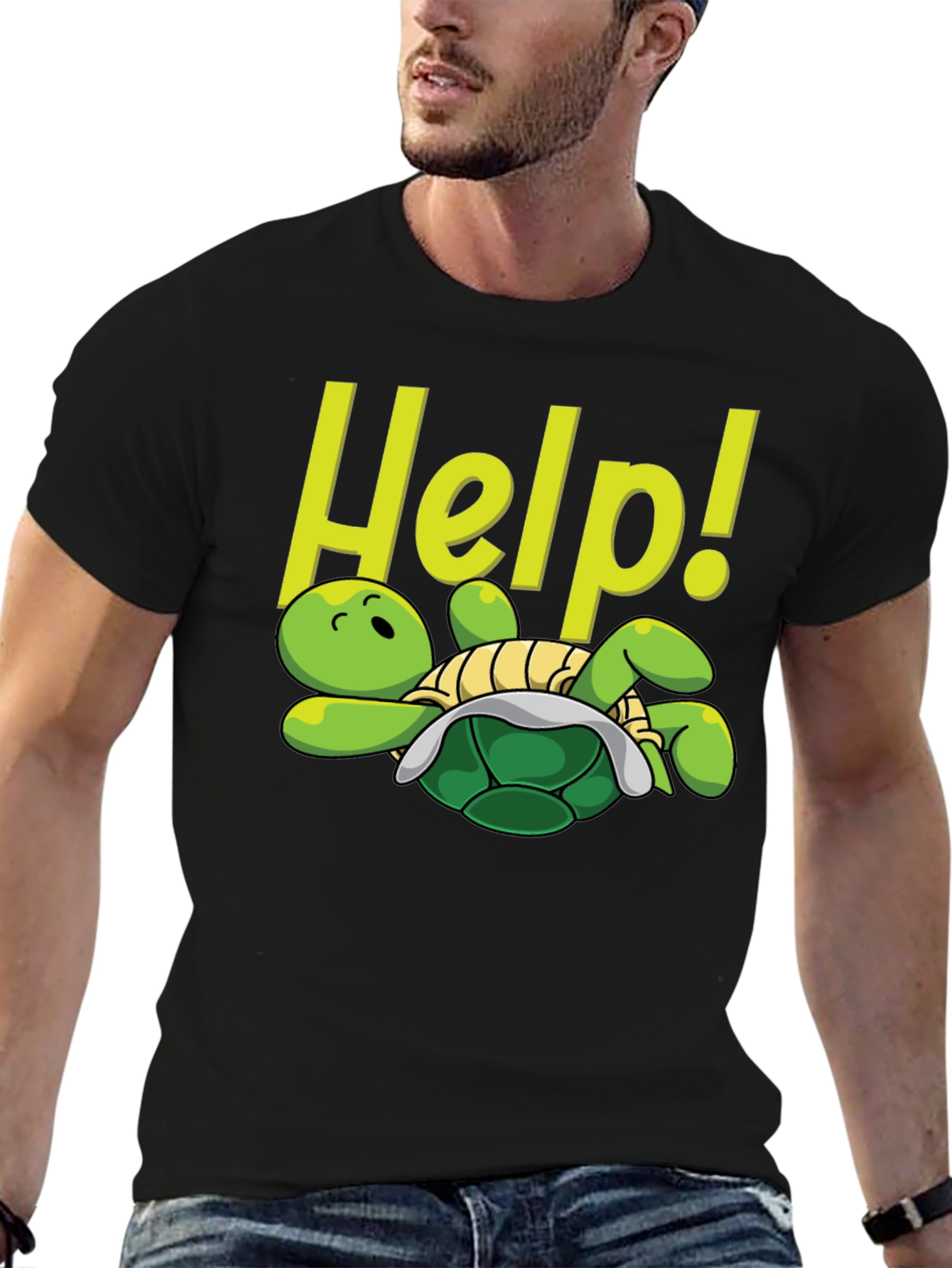 Funny Turtle Help T-Shirt
