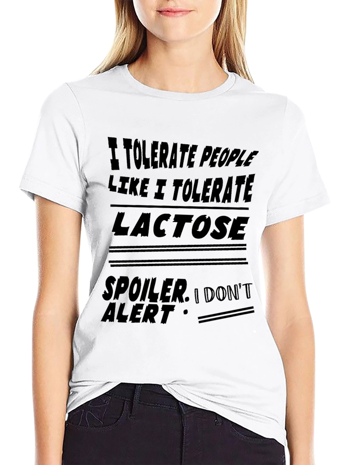 I Tolerate People Like Lactose Funny T-Shirt