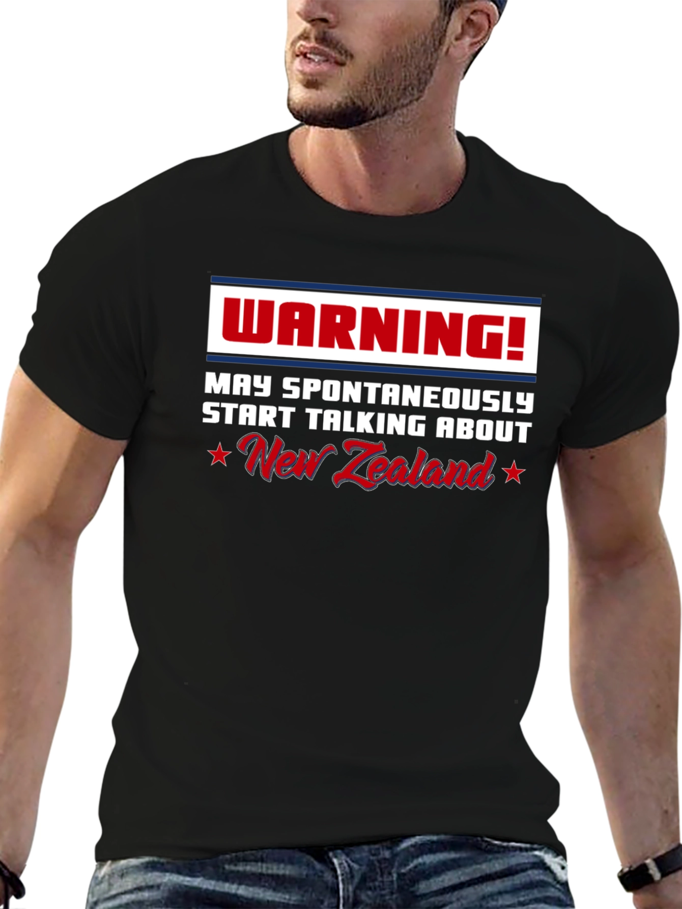 Warning: May Spontaneously Talk About New Zealand T-Shirt