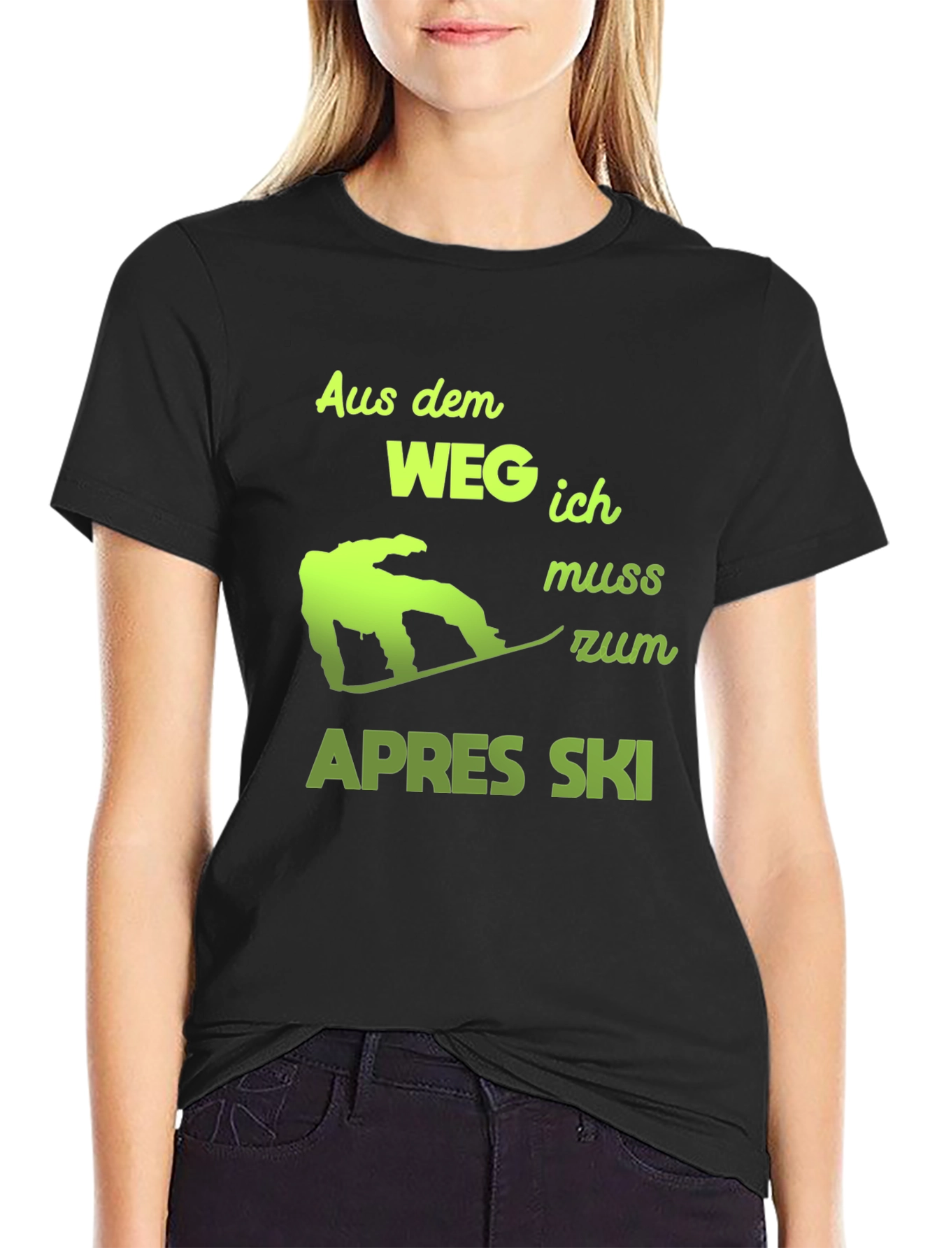Apres Ski T-Shirt: Snowboarder Humor