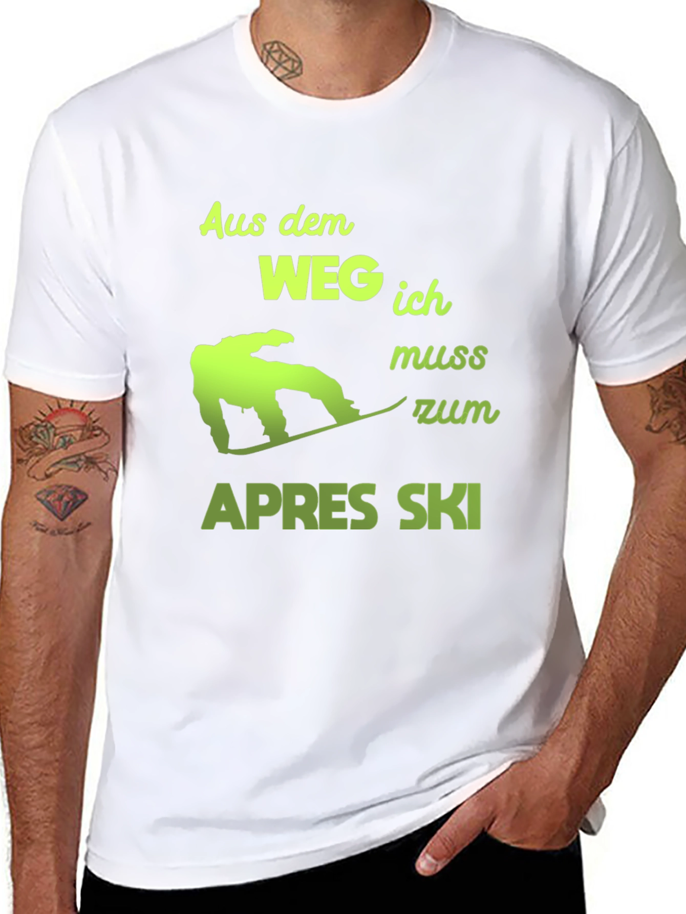 Apres Ski T-Shirt: Snowboarder Humor