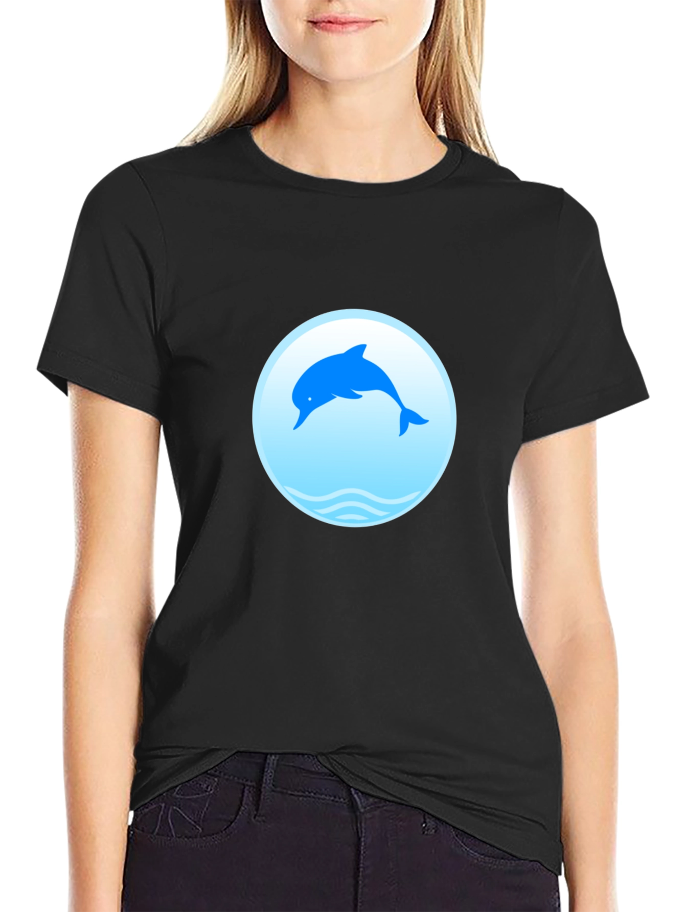 Dolphin Graphic Tee - Stylish Comfort