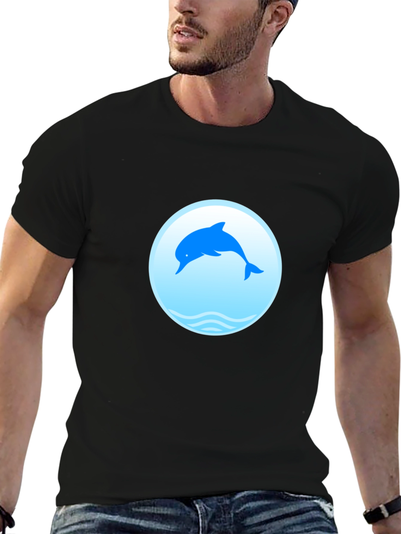 Dolphin Graphic Tee - Stylish Comfort