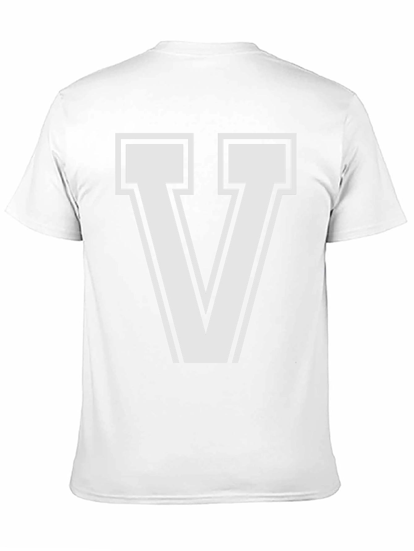 Letter V T-Shirt - Stylish Graphic Tee