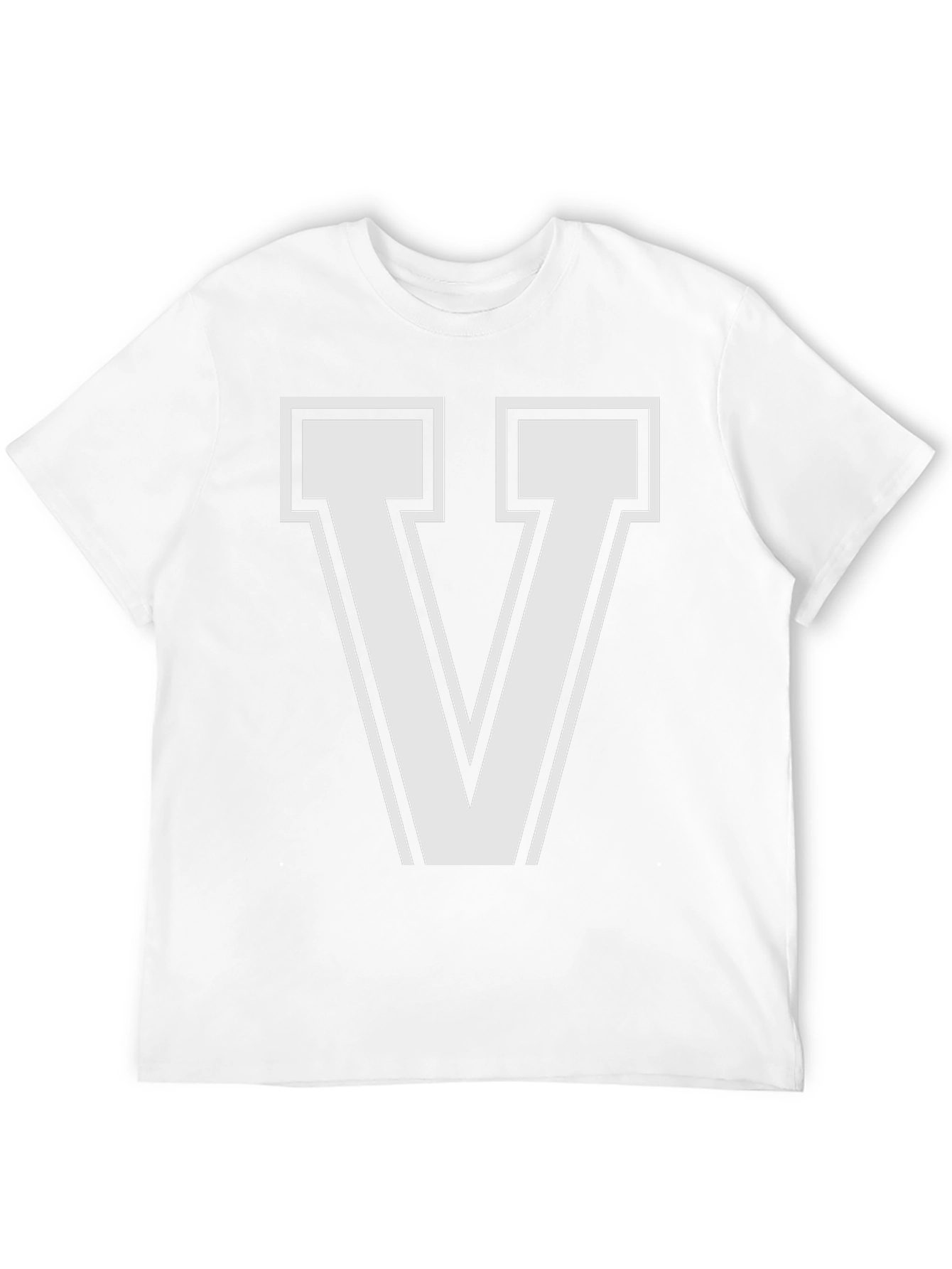 Letter V T-Shirt - Stylish Graphic Tee