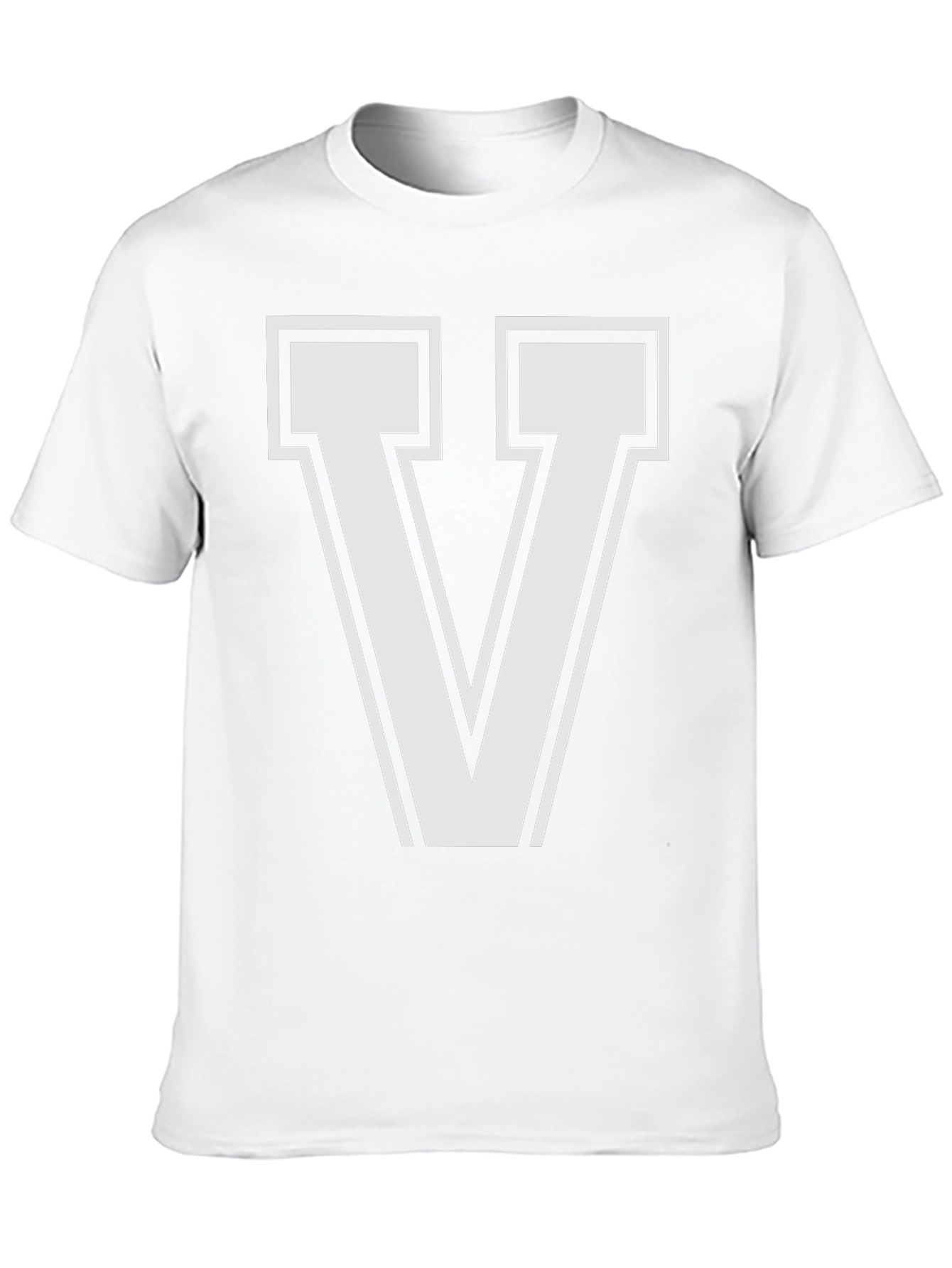 Letter V T-Shirt - Stylish Graphic Tee