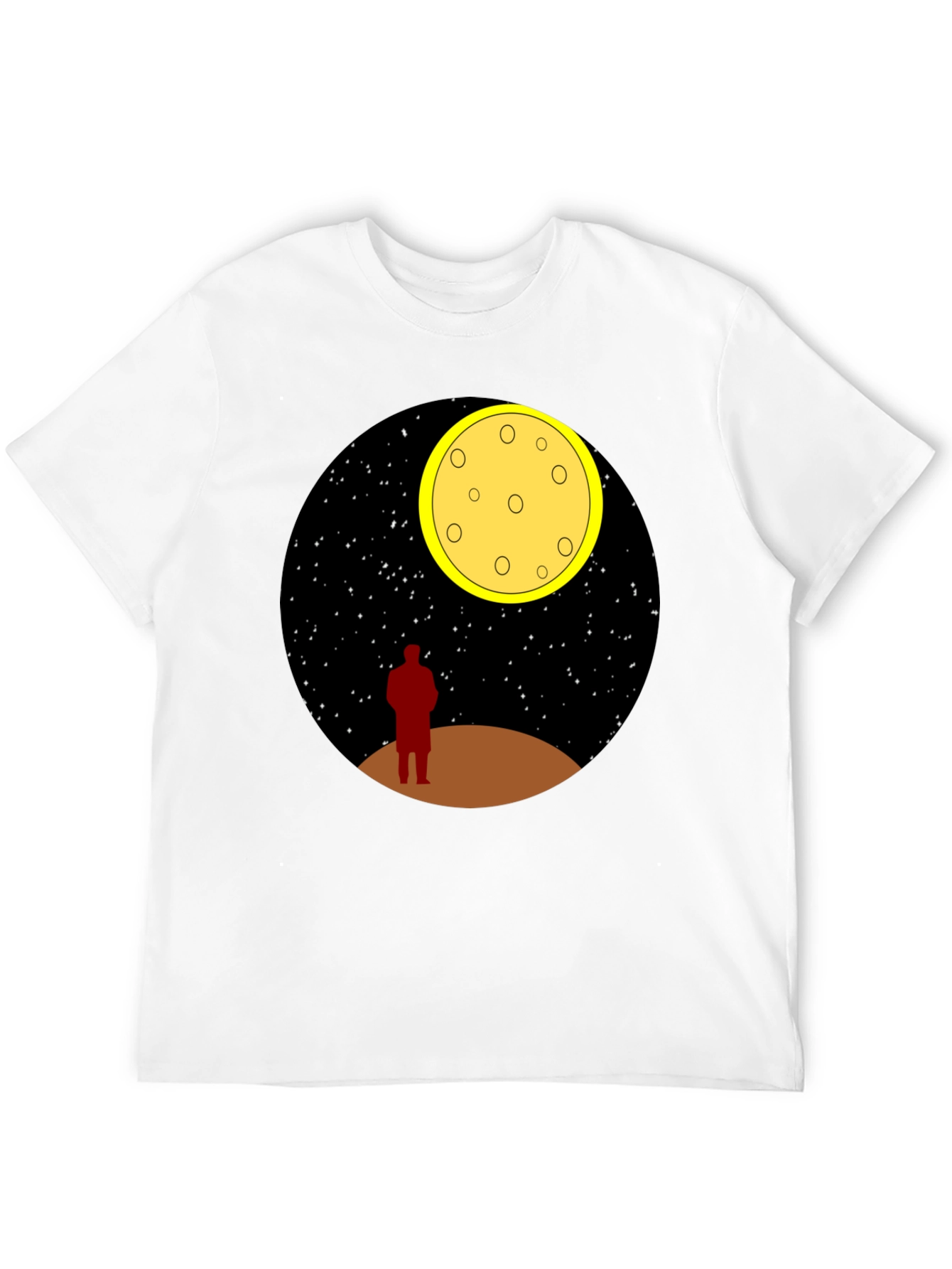 Man on the Moon Graphic Tee - Black