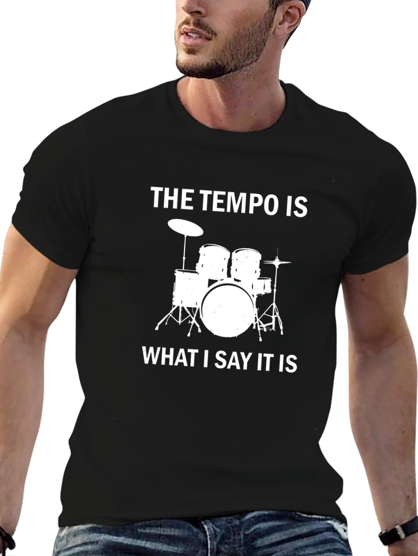 Tempo Drummer T-Shirt - Music Lover Tee