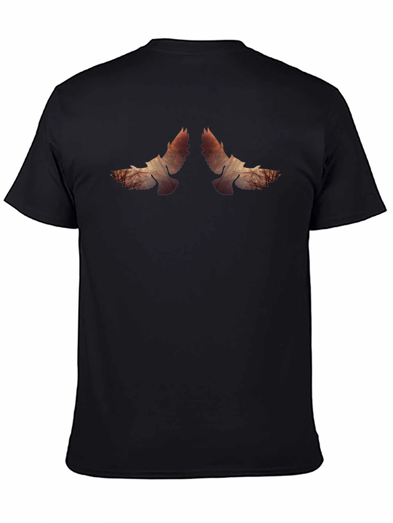 Abstract Dove Silhouette Graphic T-Shirt
