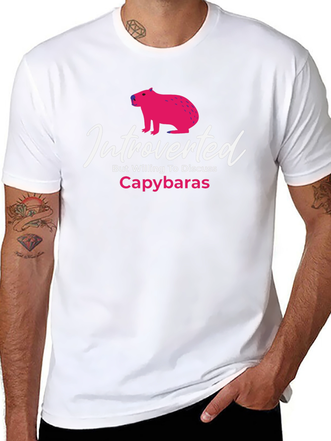 Introverted Capybaras Graphic T-Shirt