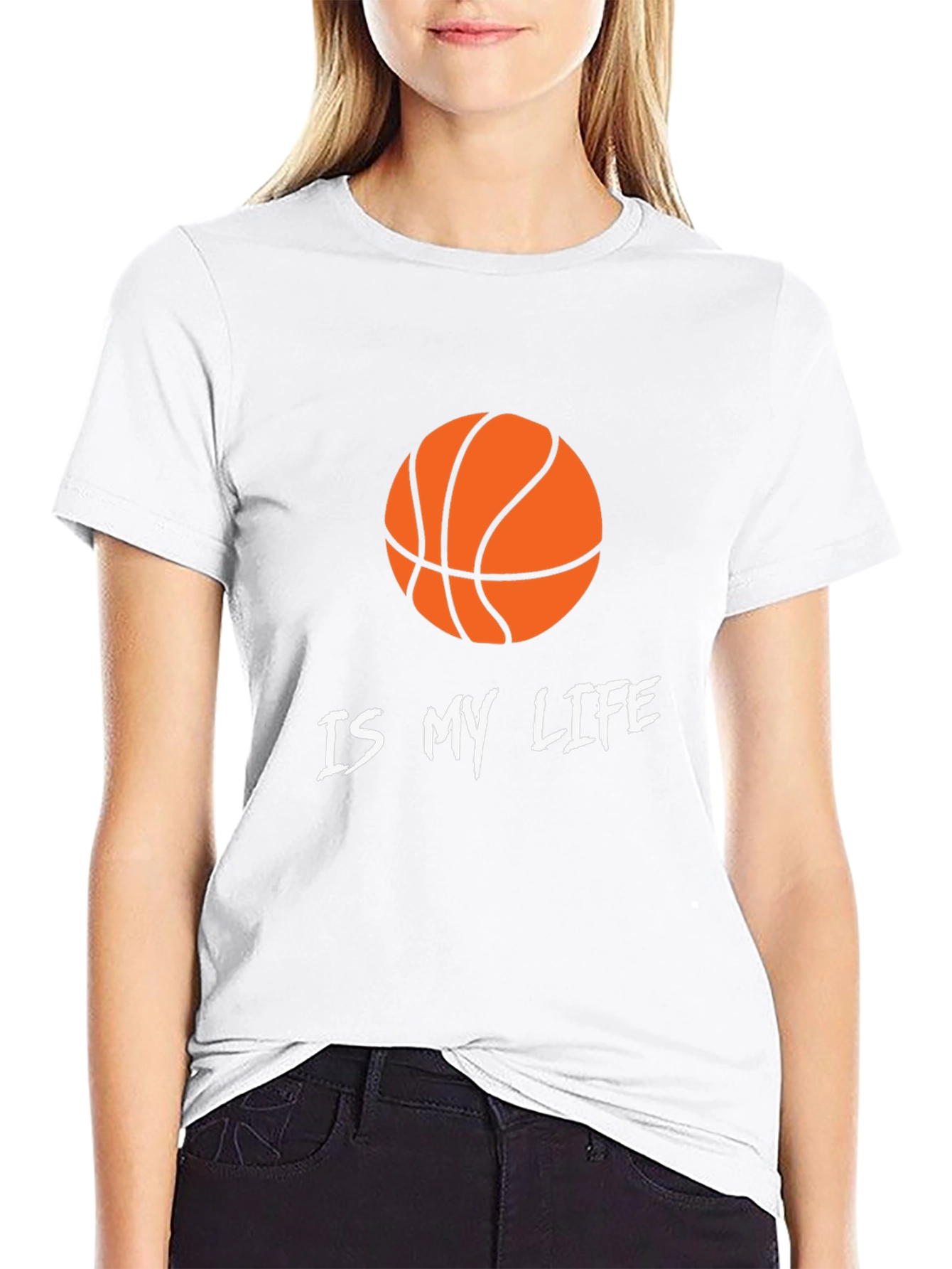 Basketball Is My Life Graphic T-Shirt - Black