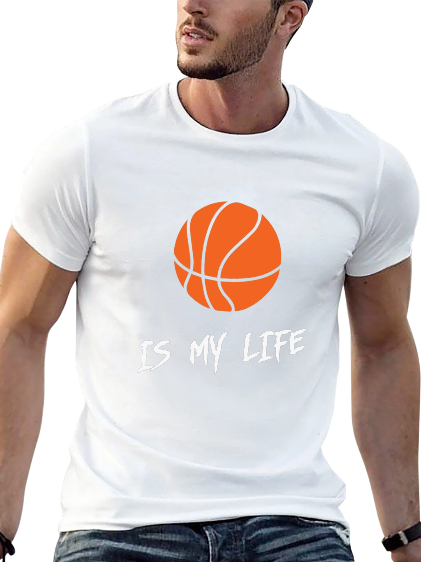 Basketball Is My Life Graphic T-Shirt - Black