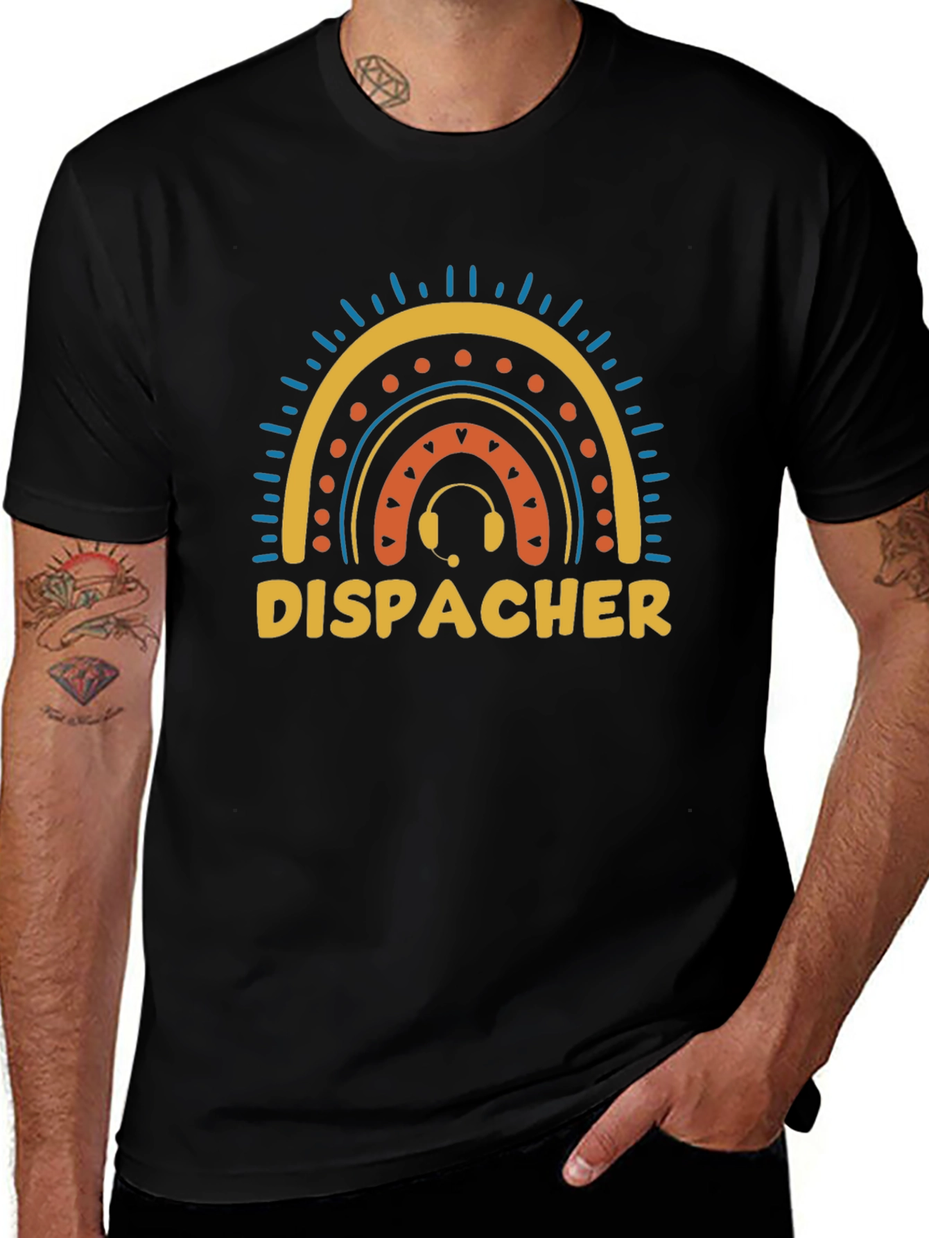 Dispatcher Rainbow Graphic T-Shirt