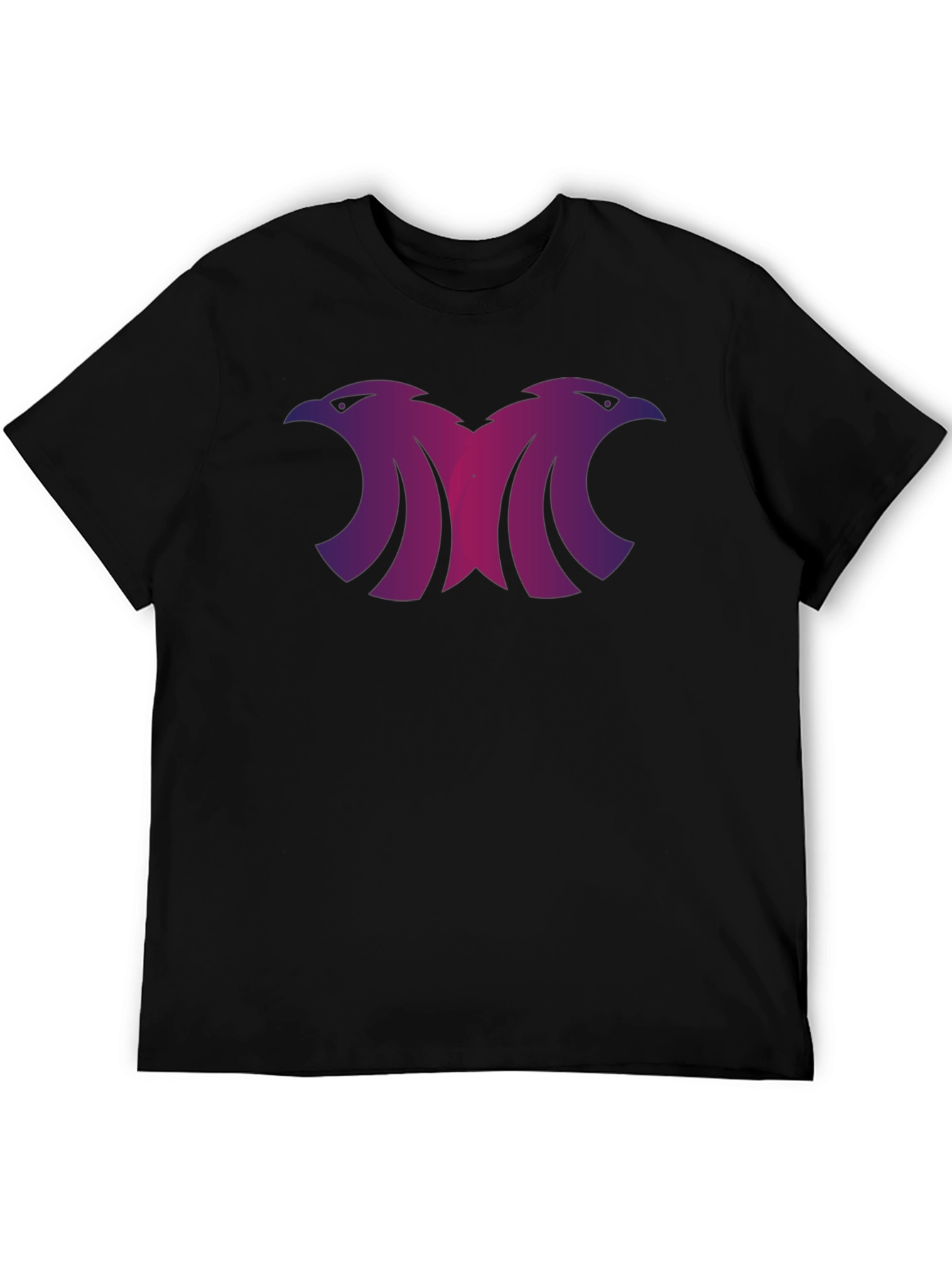 Black Tee with Double Eagle Graphic