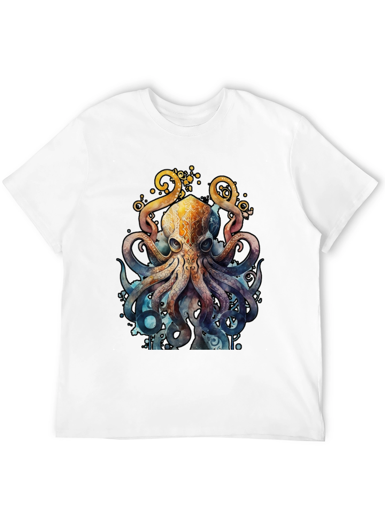 Watercolor Octopus Graphic T-Shirt