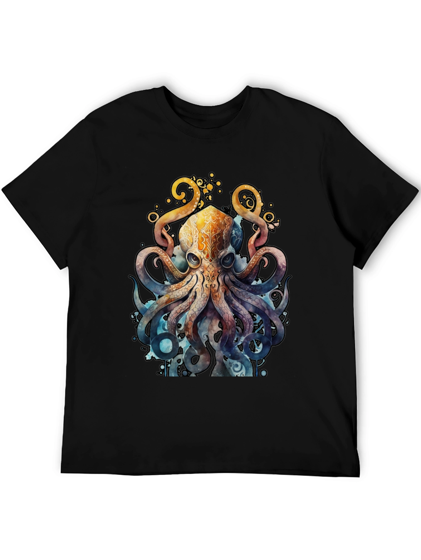 Watercolor Octopus Graphic T-Shirt