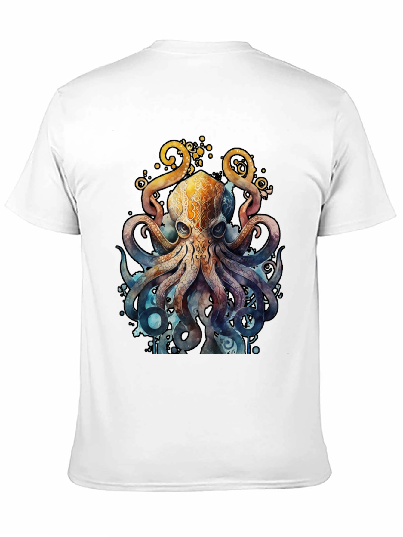 Watercolor Octopus Graphic T-Shirt