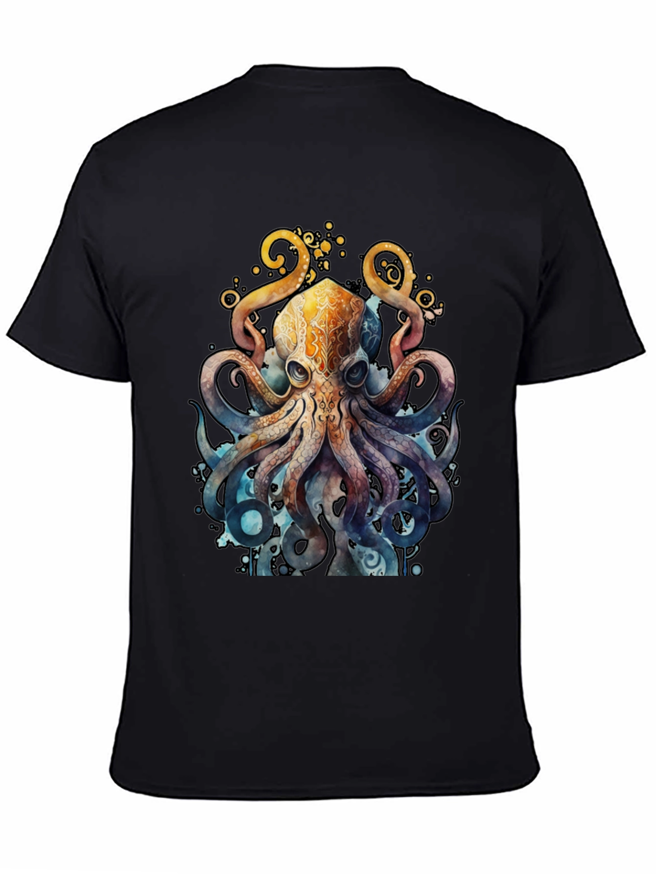 Watercolor Octopus Graphic T-Shirt