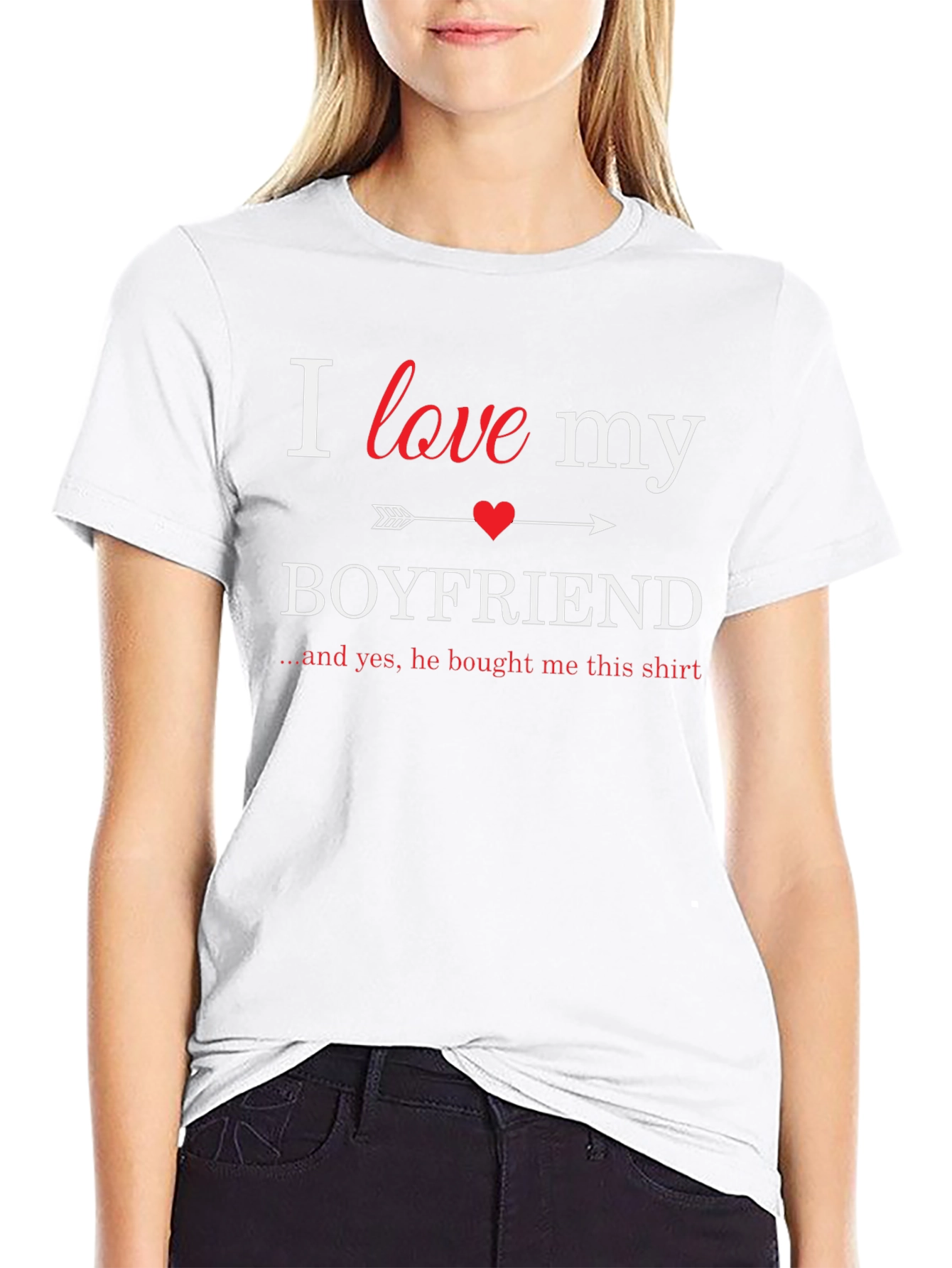 I Love My Boyfriend T-Shirt - Novelty Gift