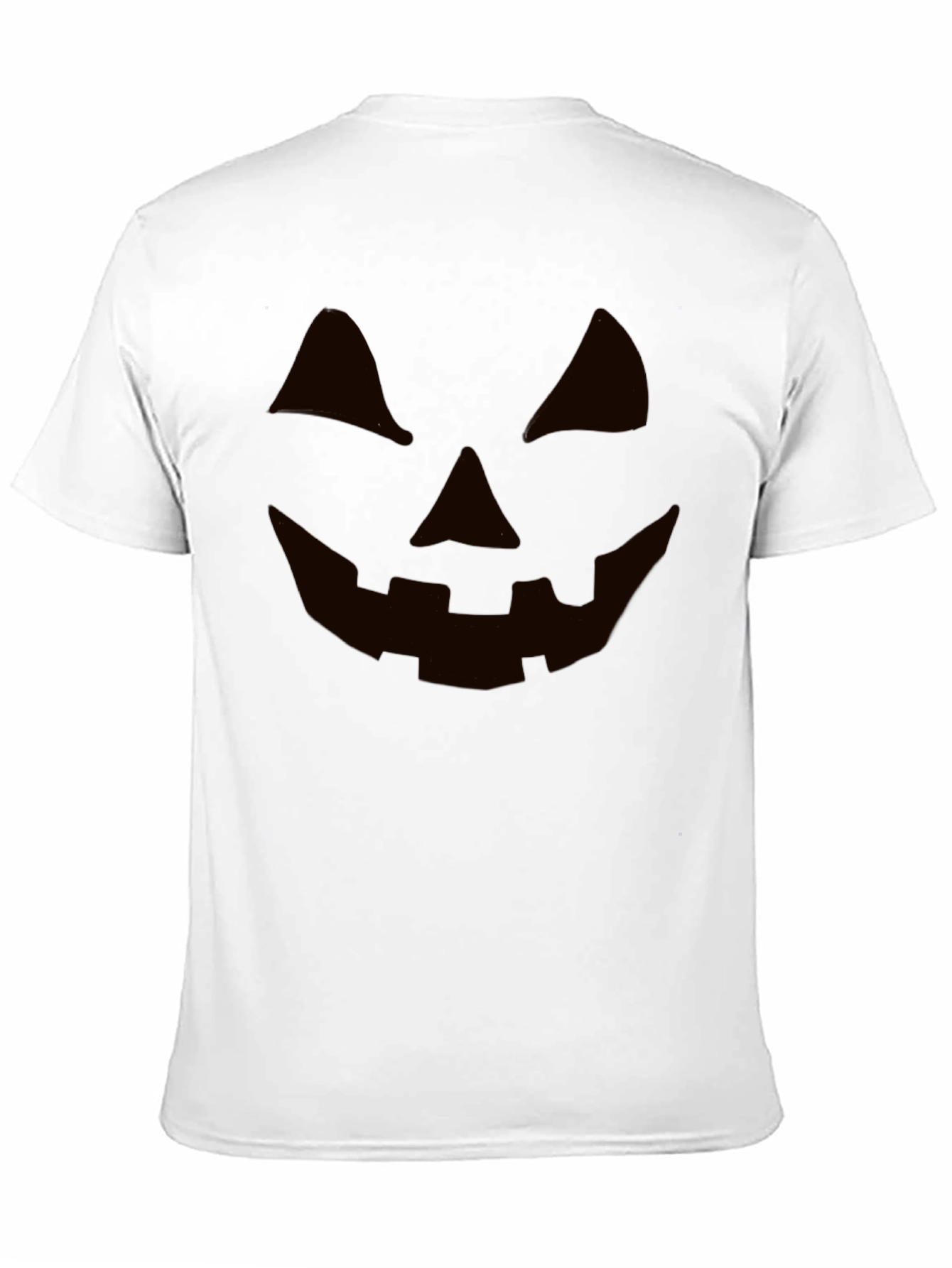 Halloween Jack-o-Lantern Face Black T-Shirt