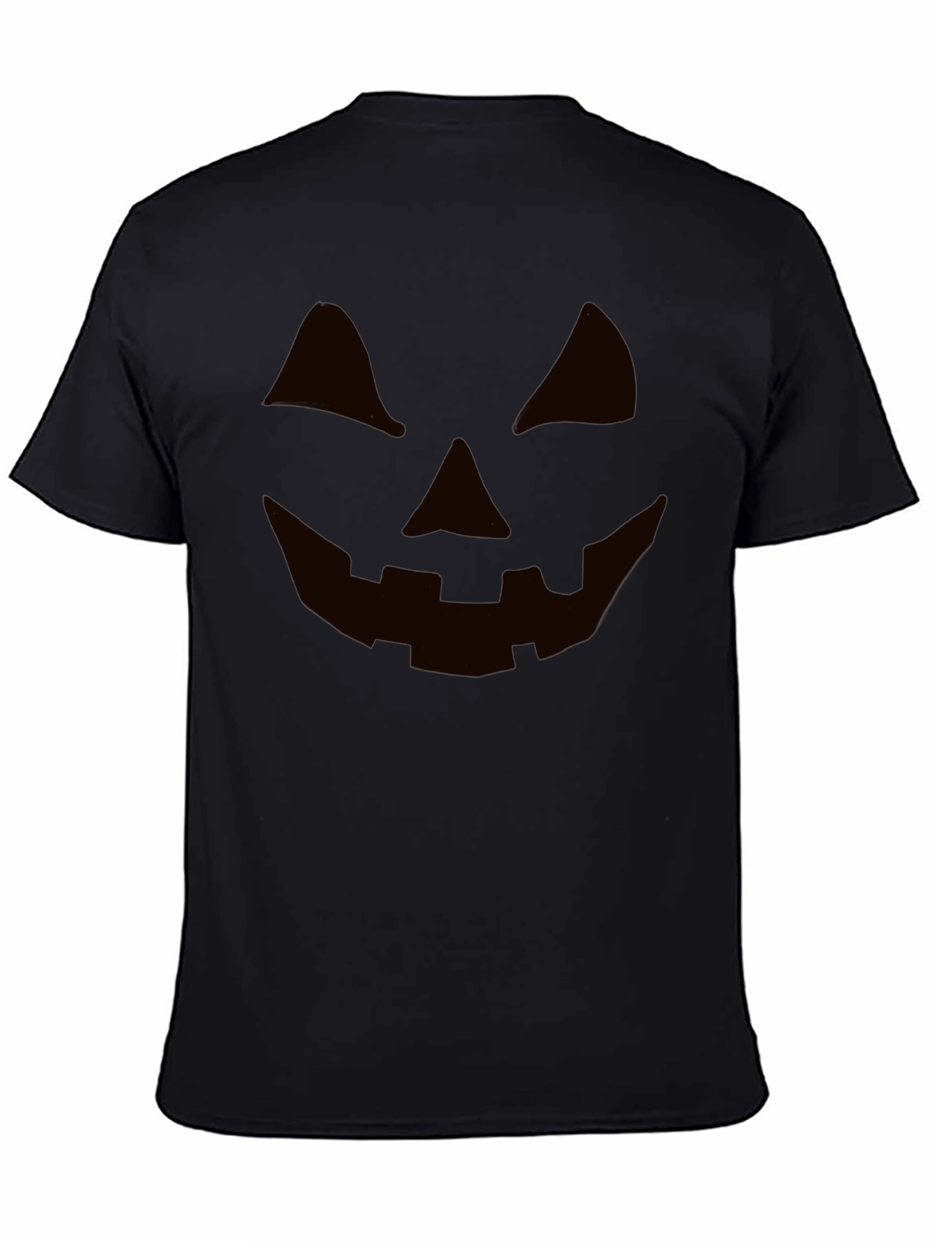 Halloween Jack-o-Lantern Face Black T-Shirt