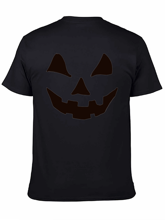 Halloween Jack-o-Lantern Face Black T-Shirt