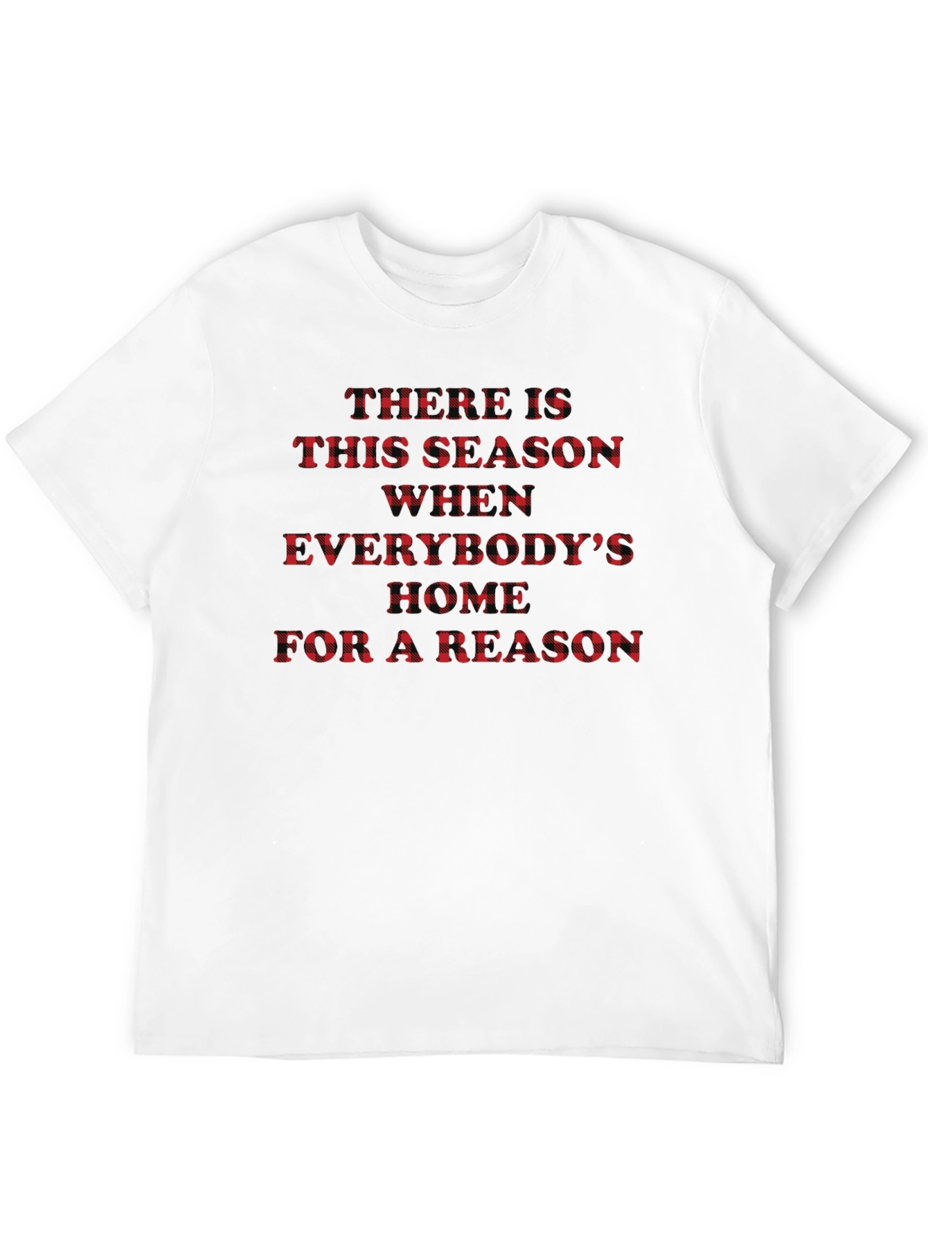 Festive Buffalo Plaid Holiday T-Shirt