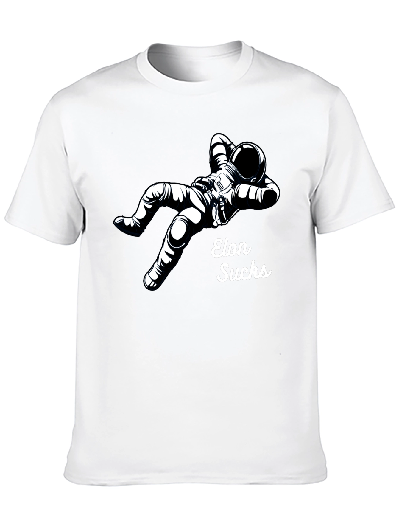 Elon Sucks Spaceman Graphic T-Shirt
