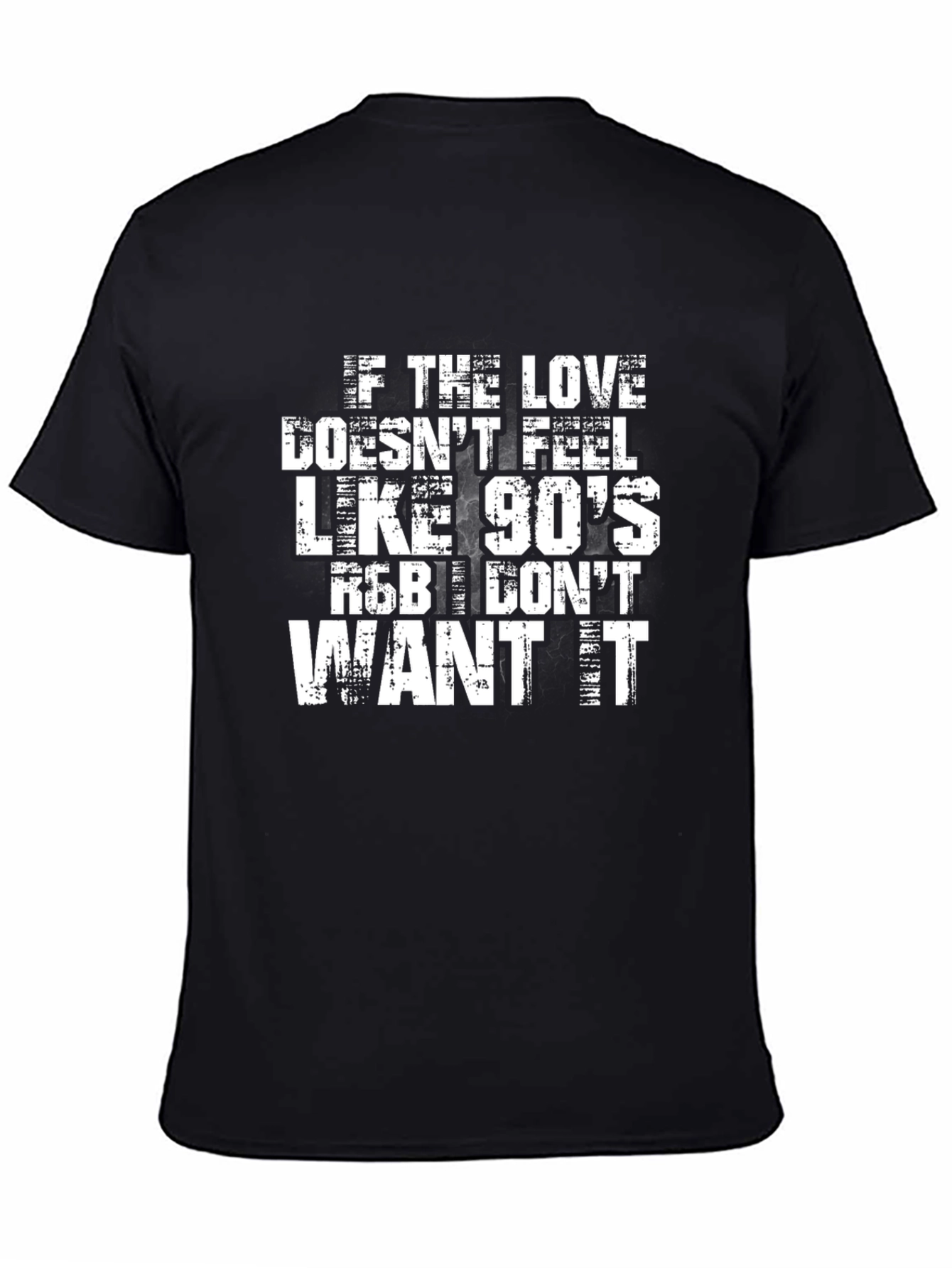 90s R&B Love Graphic Tee - Black
