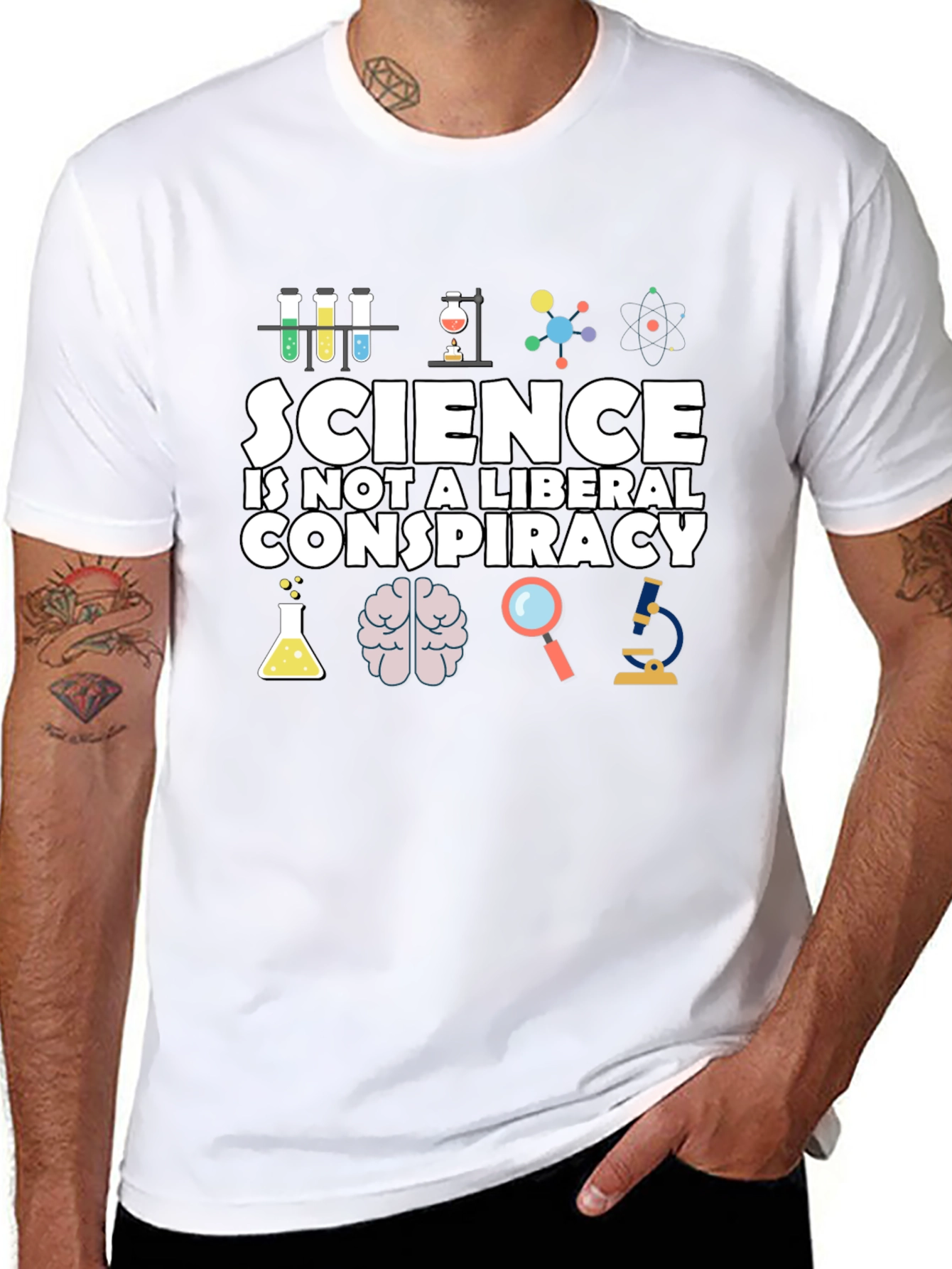 Science is Not a Liberal Conspiracy T-Shirt