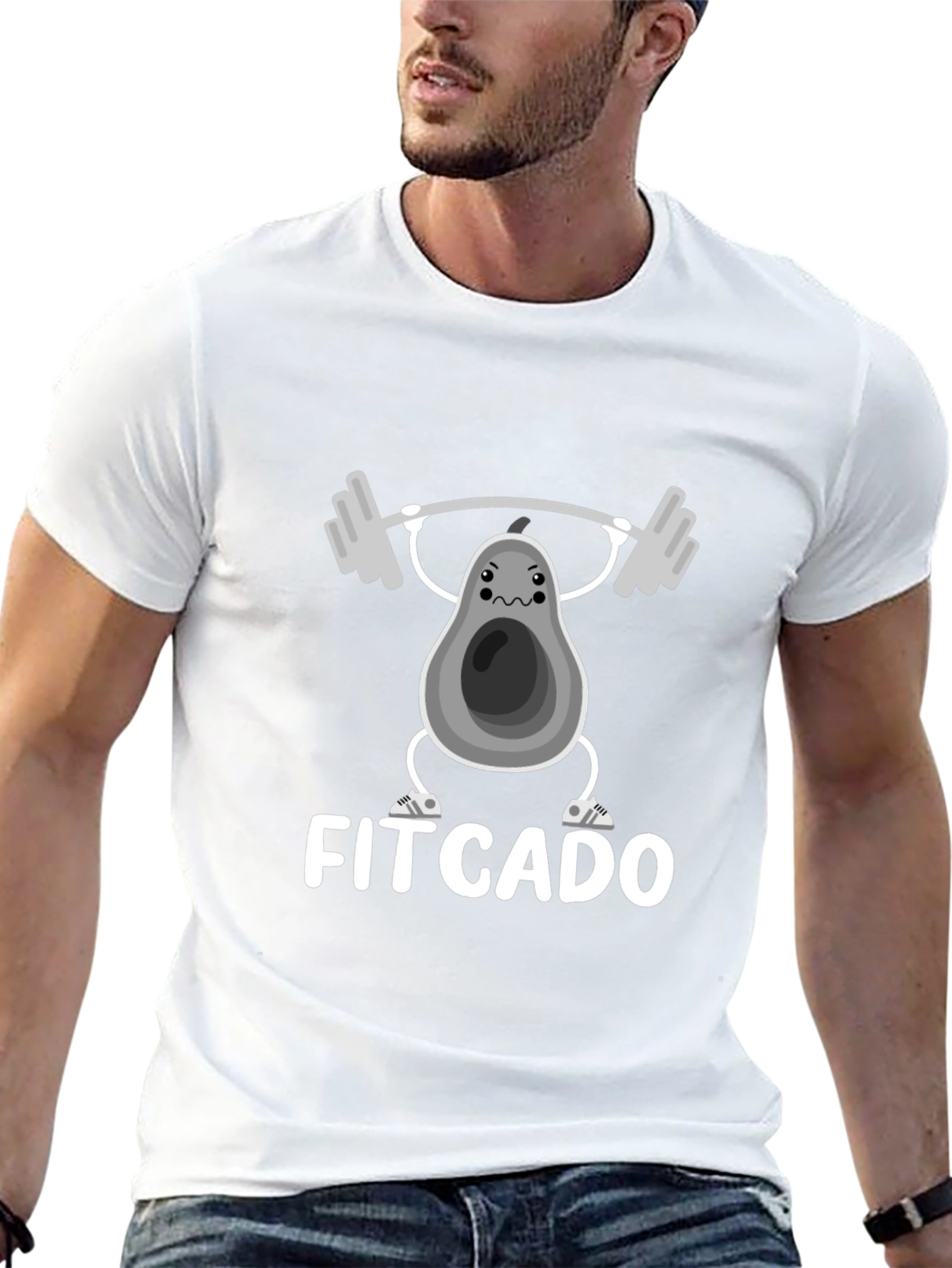 Fitcado T-Shirt - Funny Avocado Workout Design
