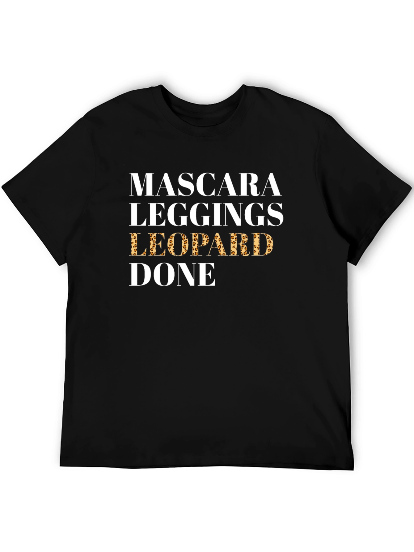 Mascara Leggings Leopard Done T-Shirt