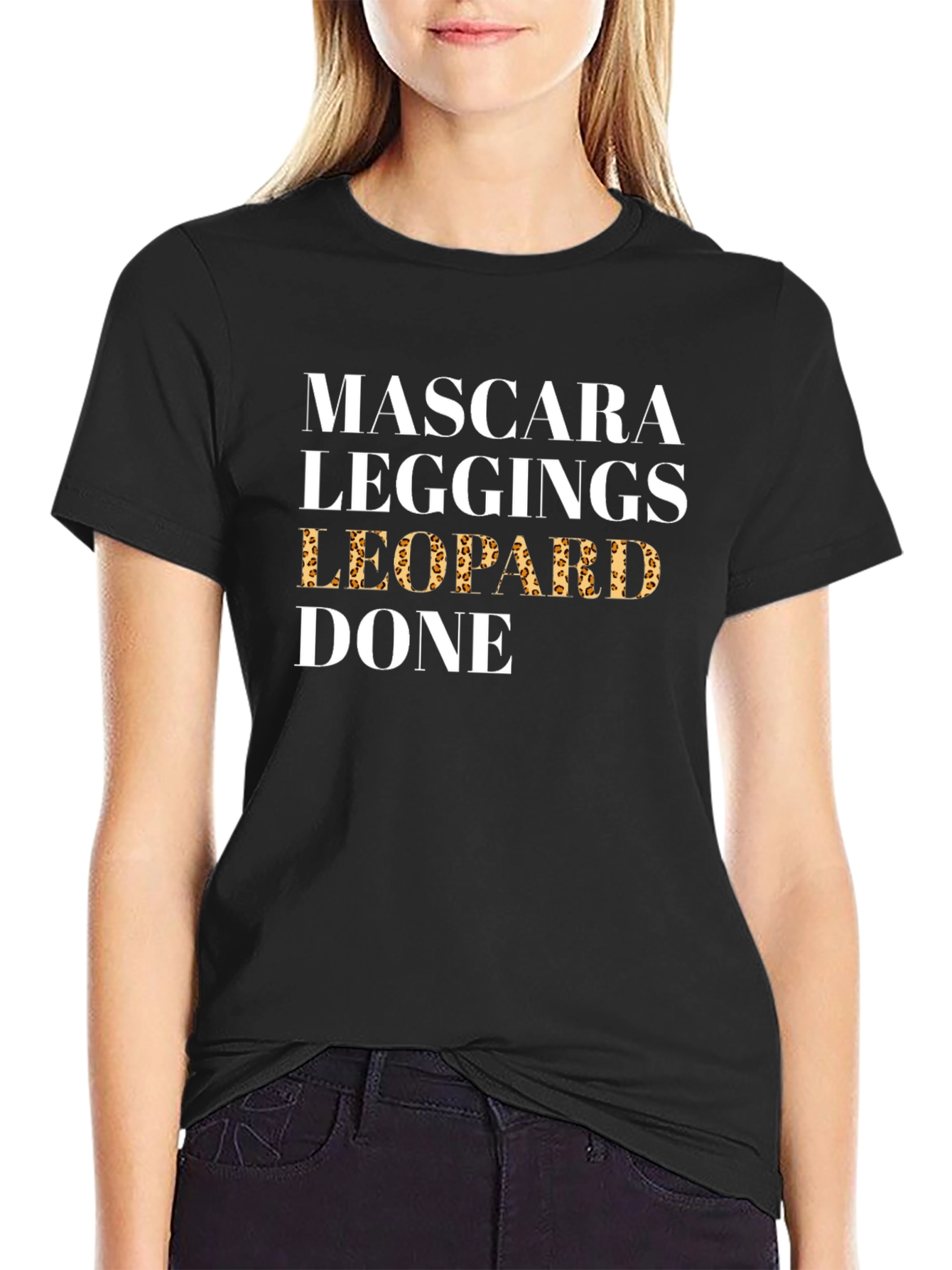 Mascara Leggings Leopard Done T-Shirt