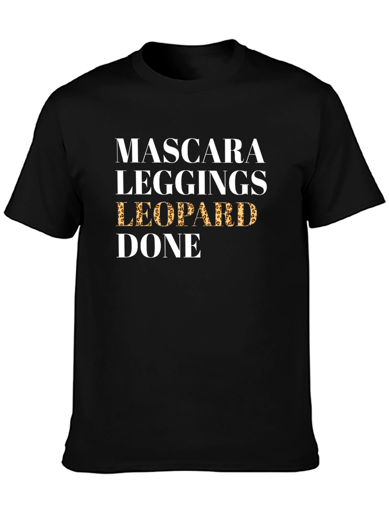Mascara Leggings Leopard Done T-Shirt