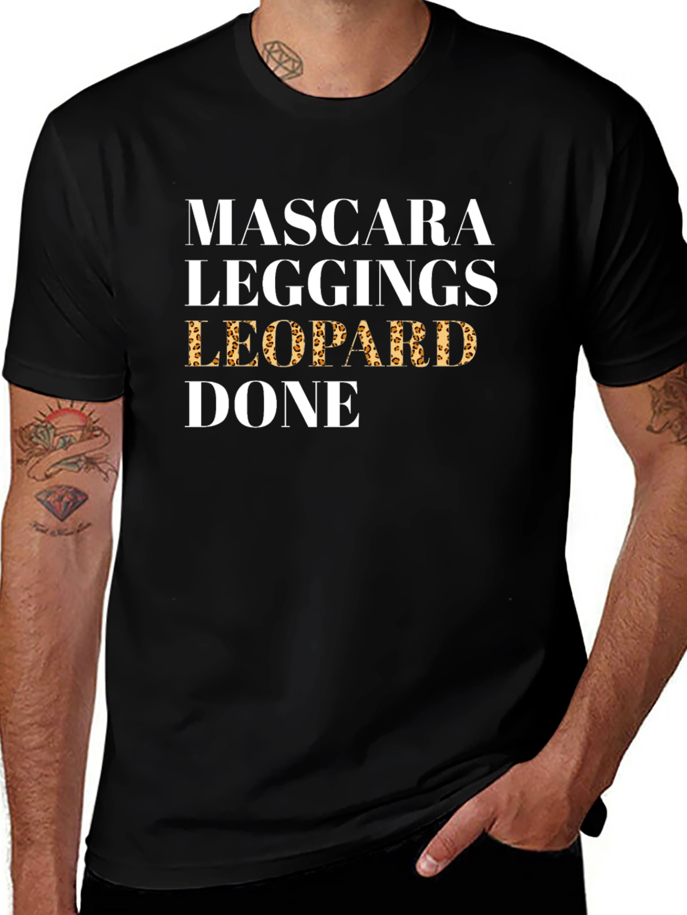 Mascara Leggings Leopard Done T-Shirt
