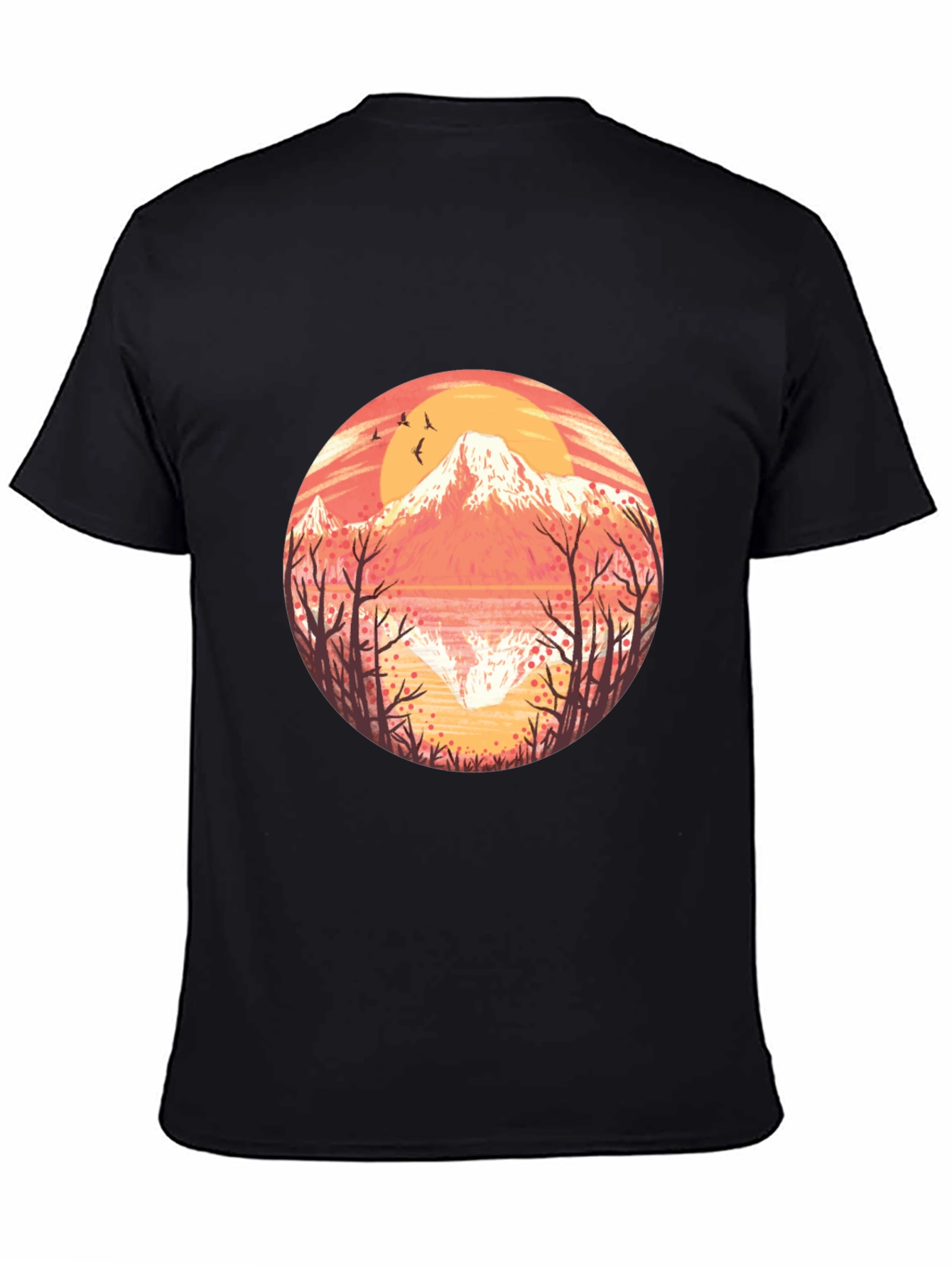 Mountain Sunset Graphic Tee - Stylish Nature Design