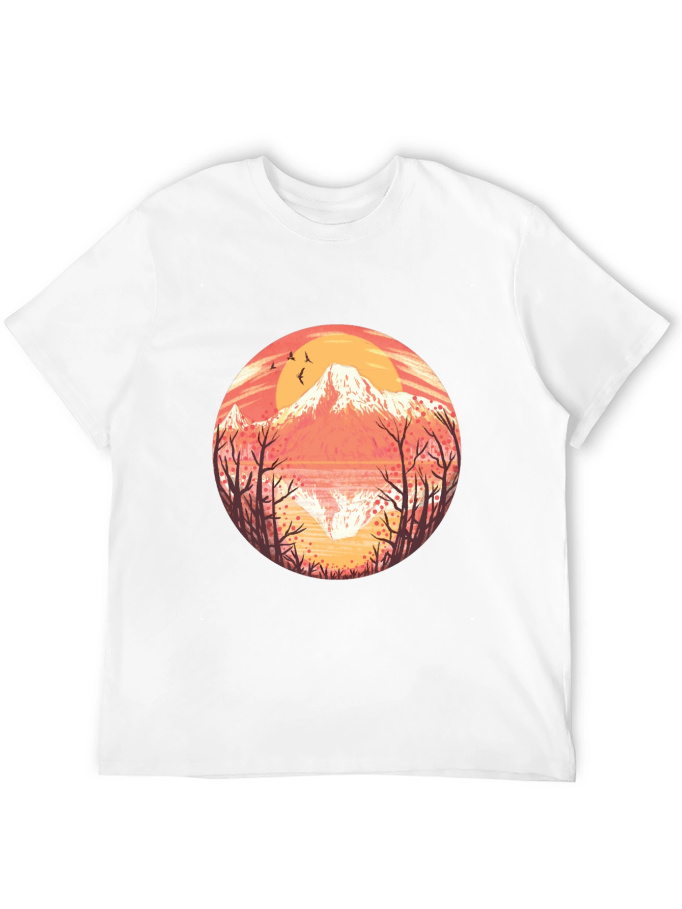 Mountain Sunset Graphic Tee - Stylish Nature Design