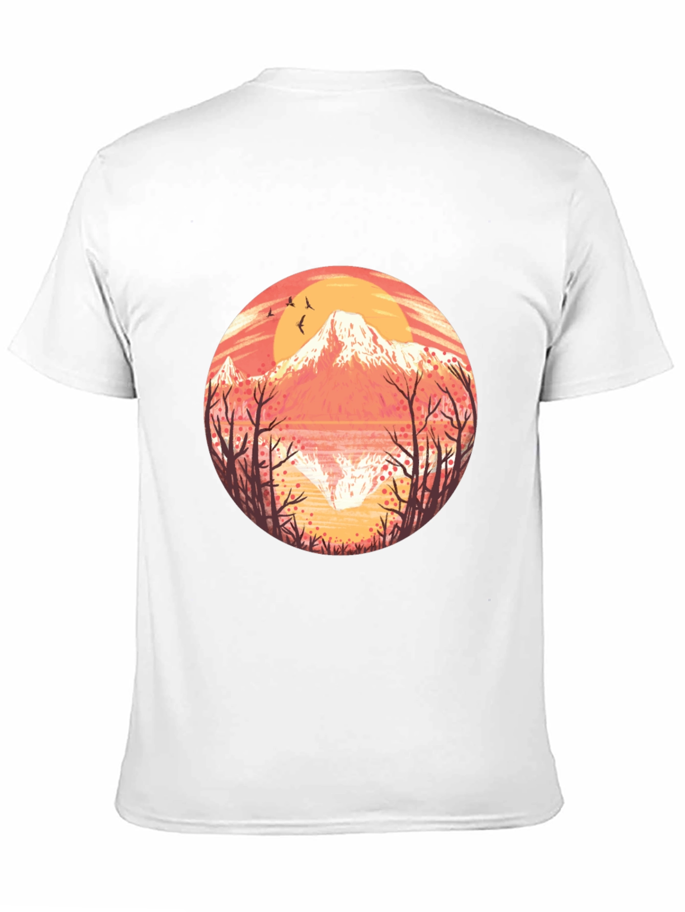Mountain Sunset Graphic Tee - Stylish Nature Design