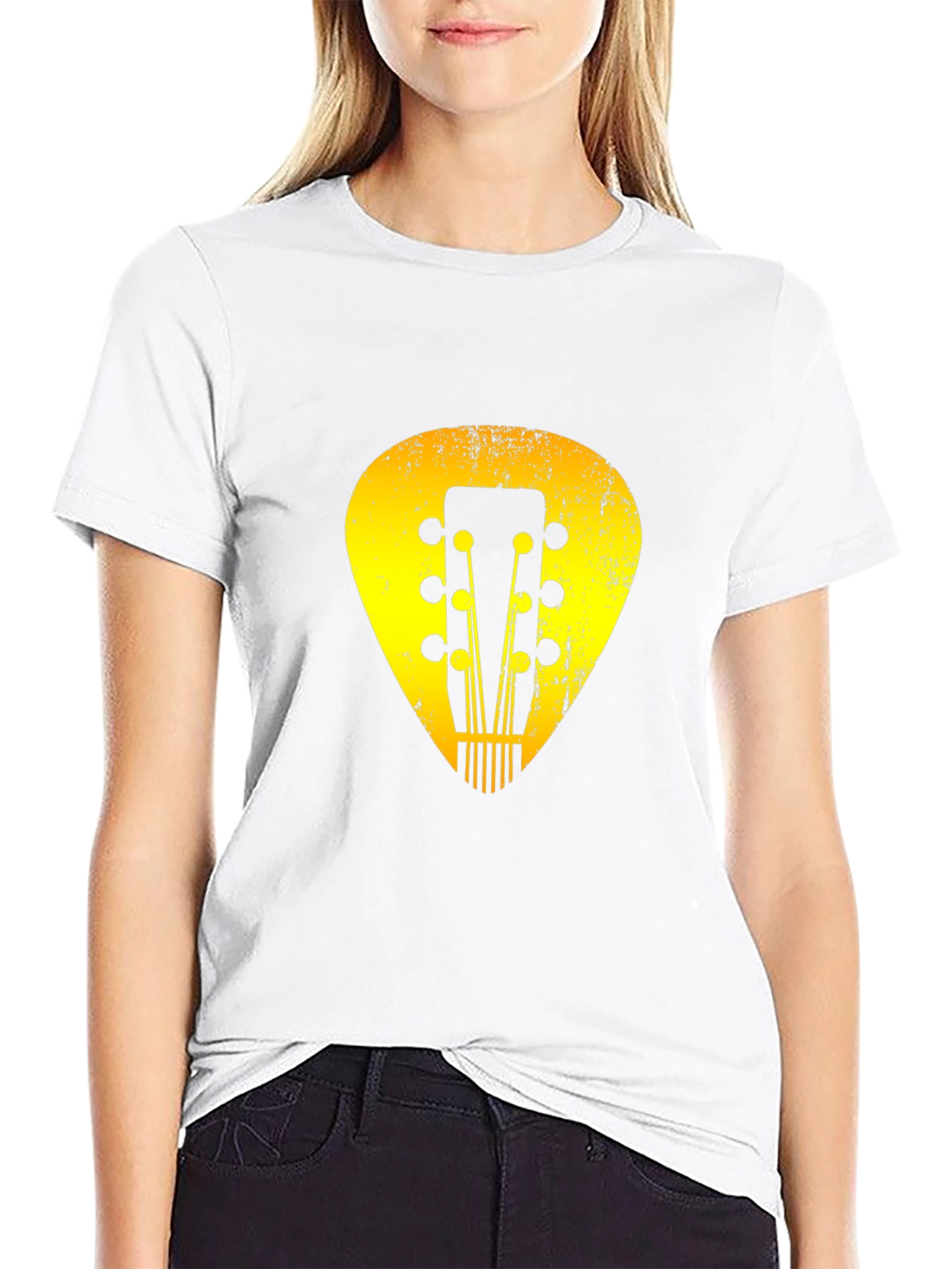 Guitar Pick Headstock Graphic Tee
