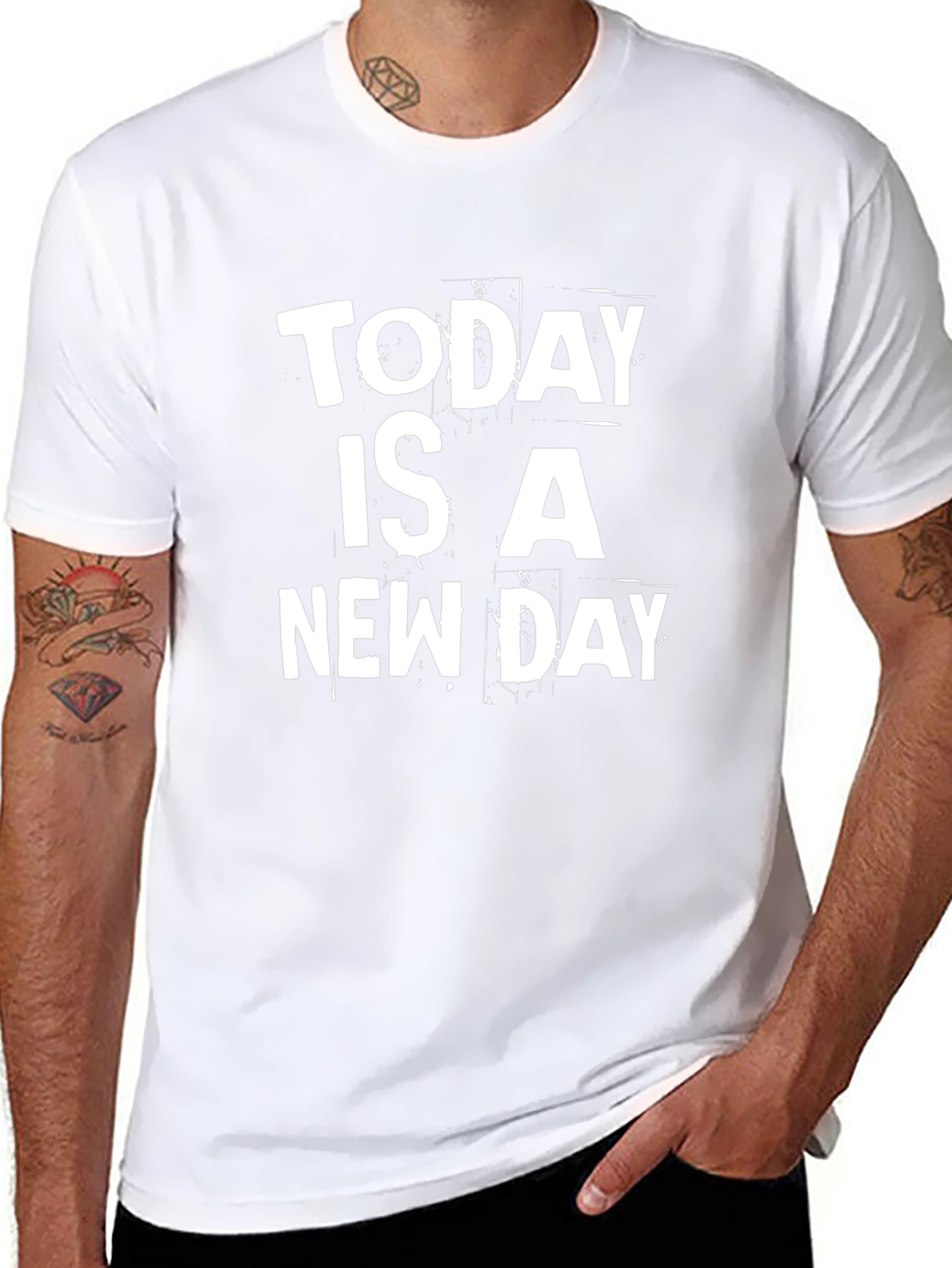 Today is a New Day Black Graphic Tee