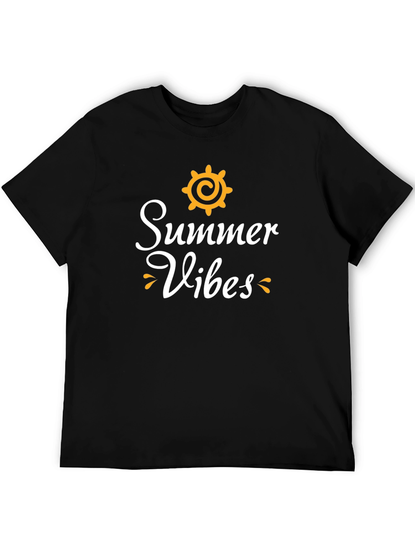 Summer Vibes Graphic Tee - Black Unisex T-Shirt