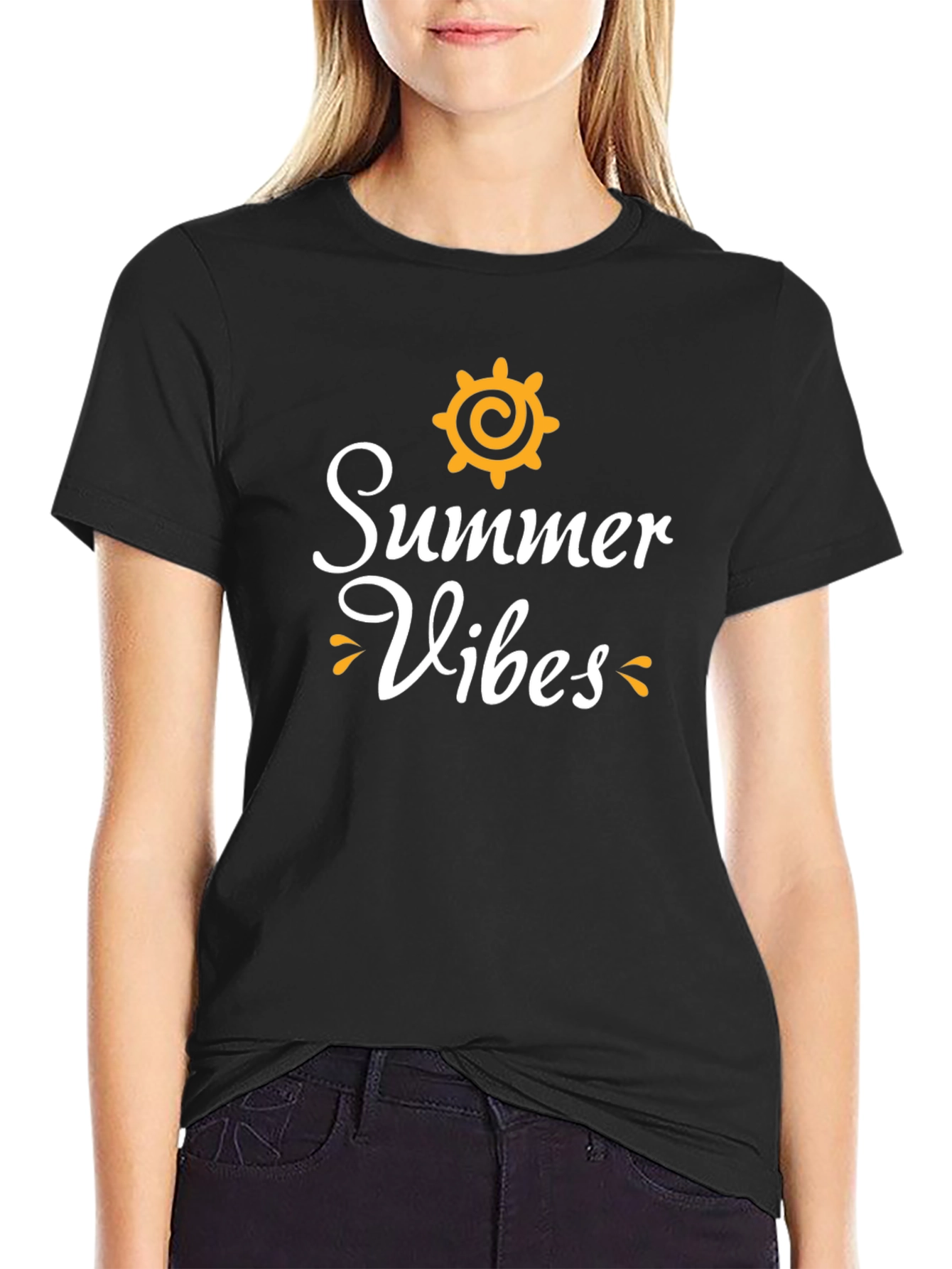Summer Vibes Graphic Tee - Black Unisex T-Shirt