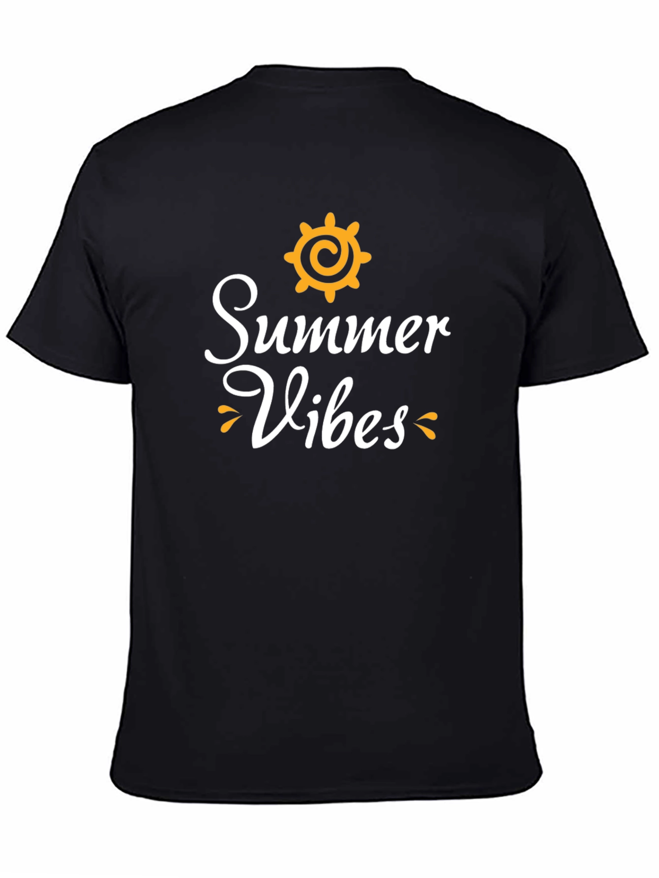 Summer Vibes Graphic Tee - Black Unisex T-Shirt