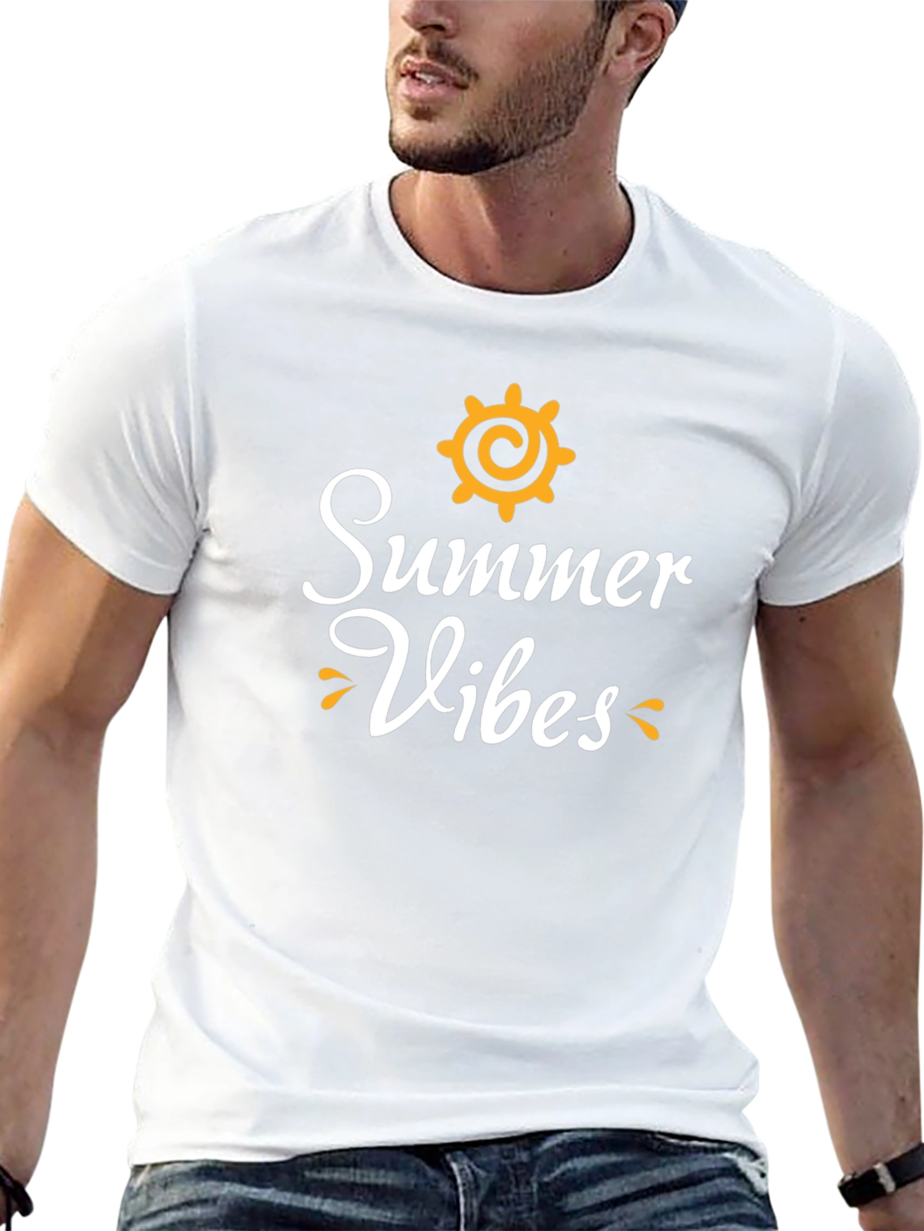 Summer Vibes Graphic Tee - Black Unisex T-Shirt