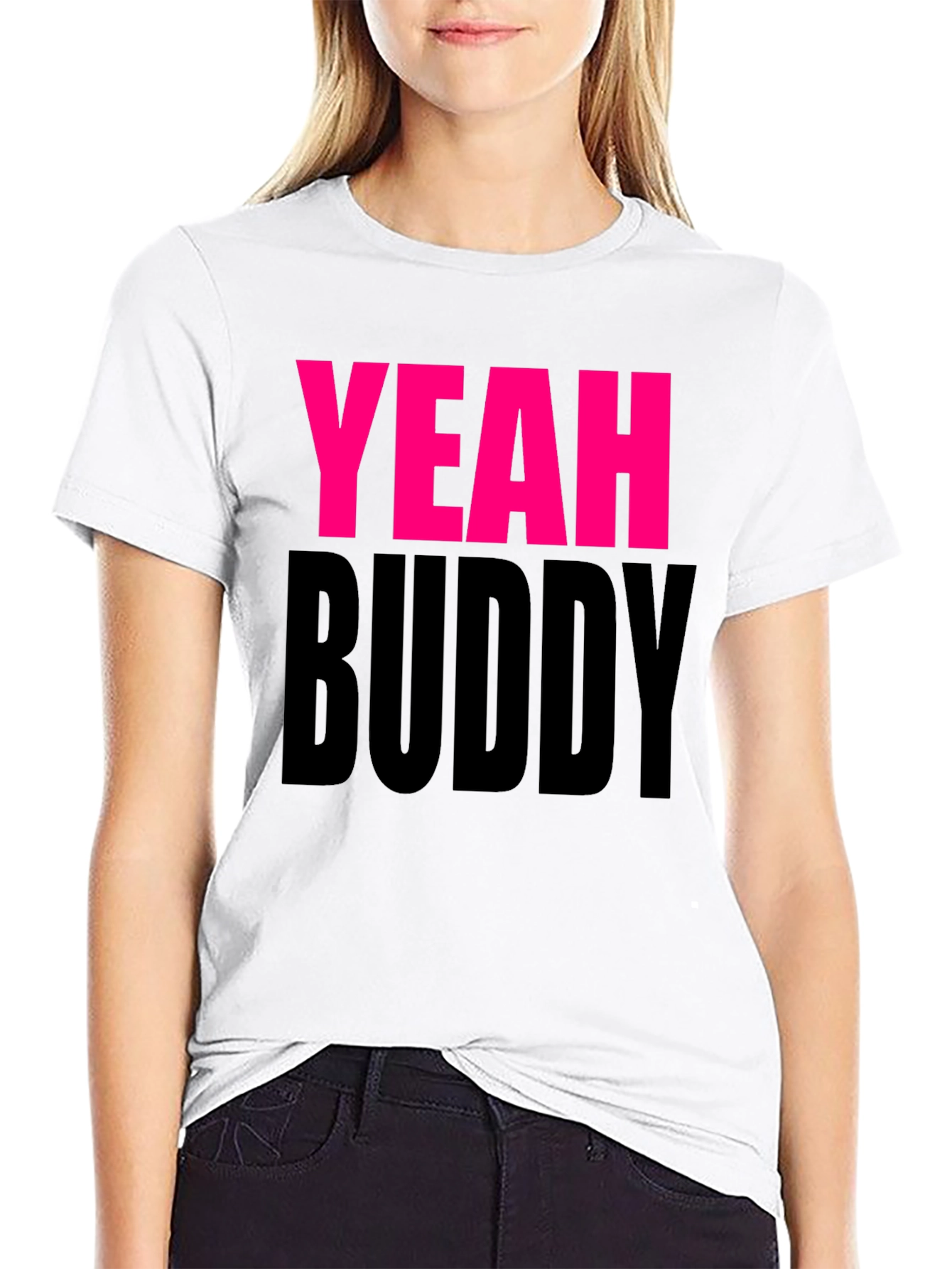 Yeah Buddy Black Graphic Tee