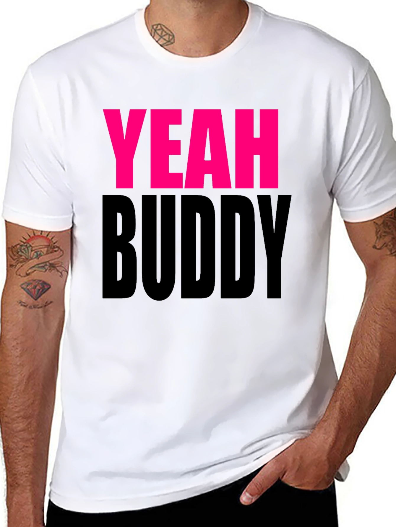 Yeah Buddy Black Graphic Tee
